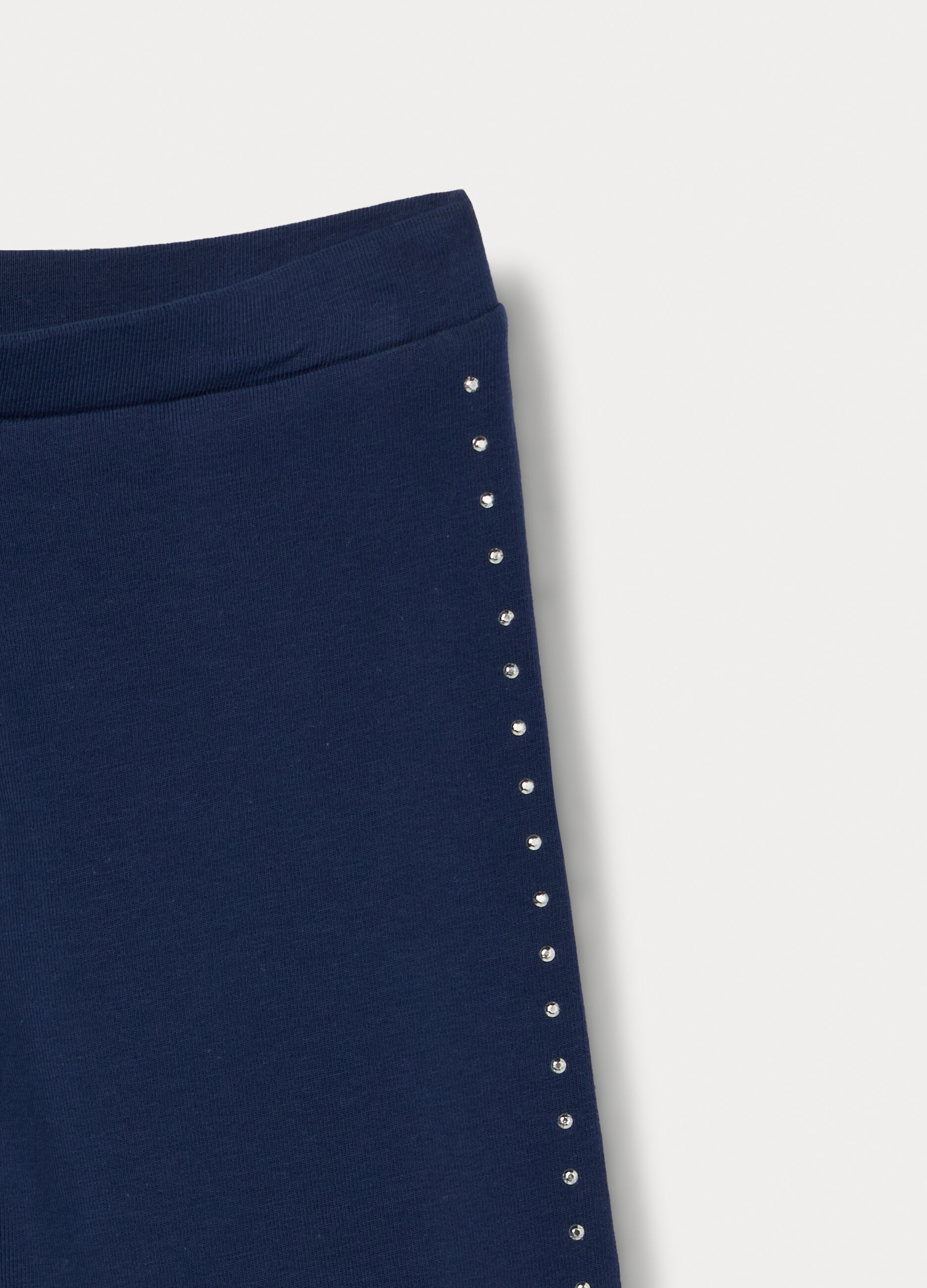 Leggings in jersey di cotone stretch bambina_2