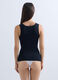 Canotta con scollo rotondo stretch donna_1