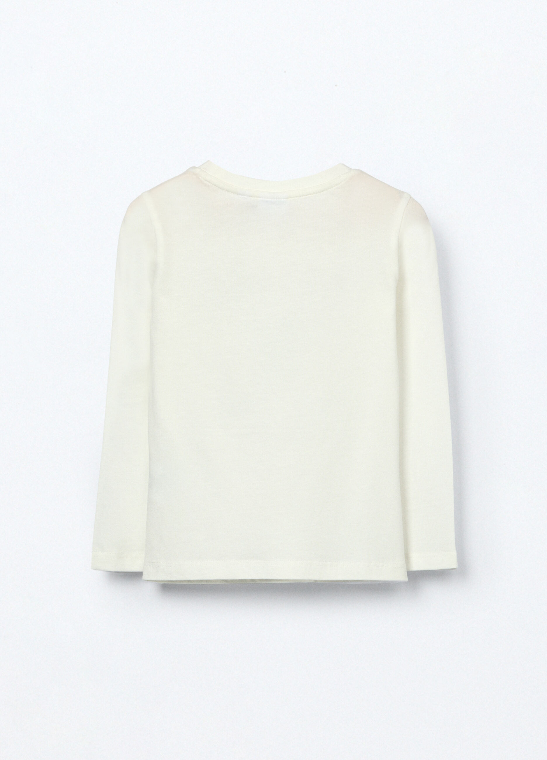 T-shirt in jersey di puro cotone bambina_1