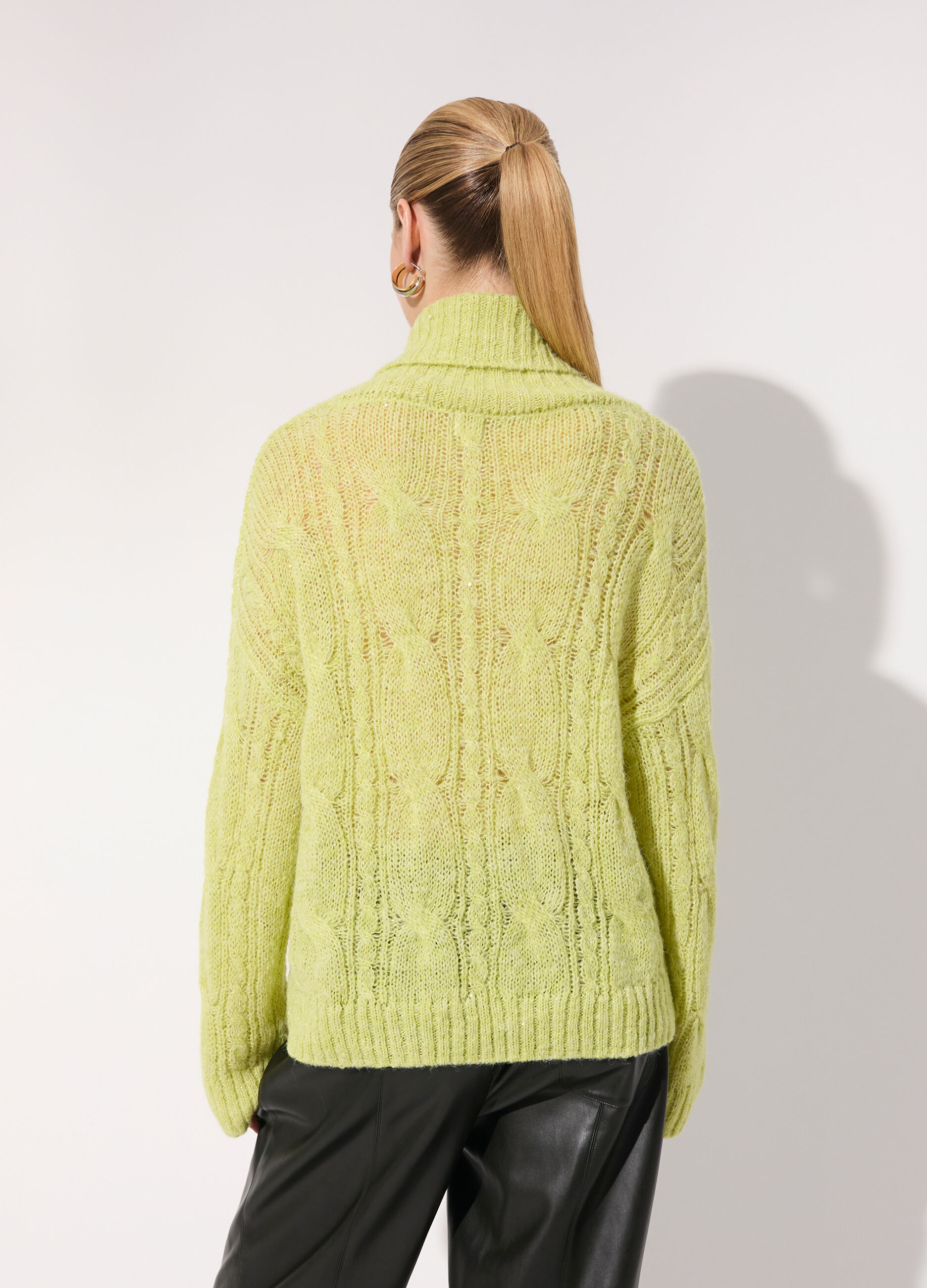 Dolcevita in misto lana e filo lurex donna_2