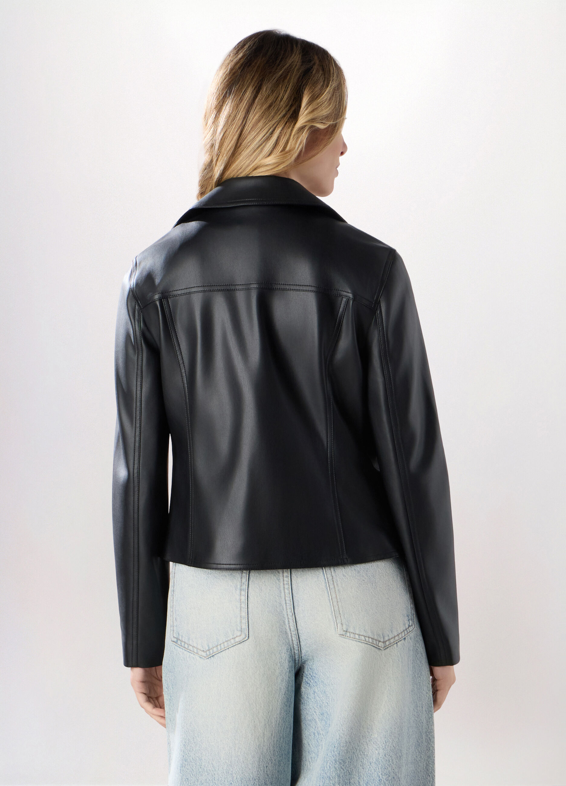Giacca in ecopelle donna_1
