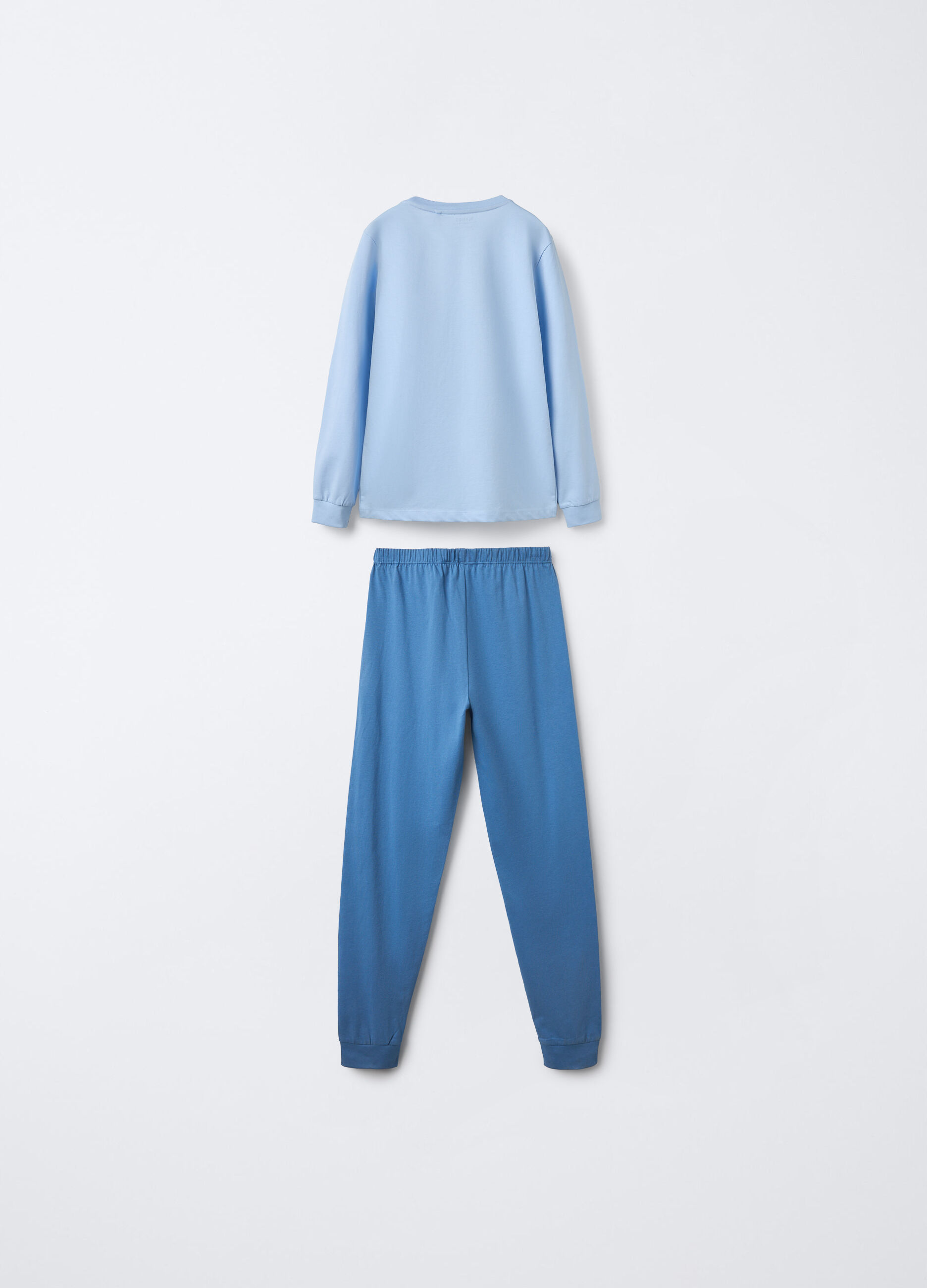 Set pigiama lungo in jersey di puro cotone ragazzo_1