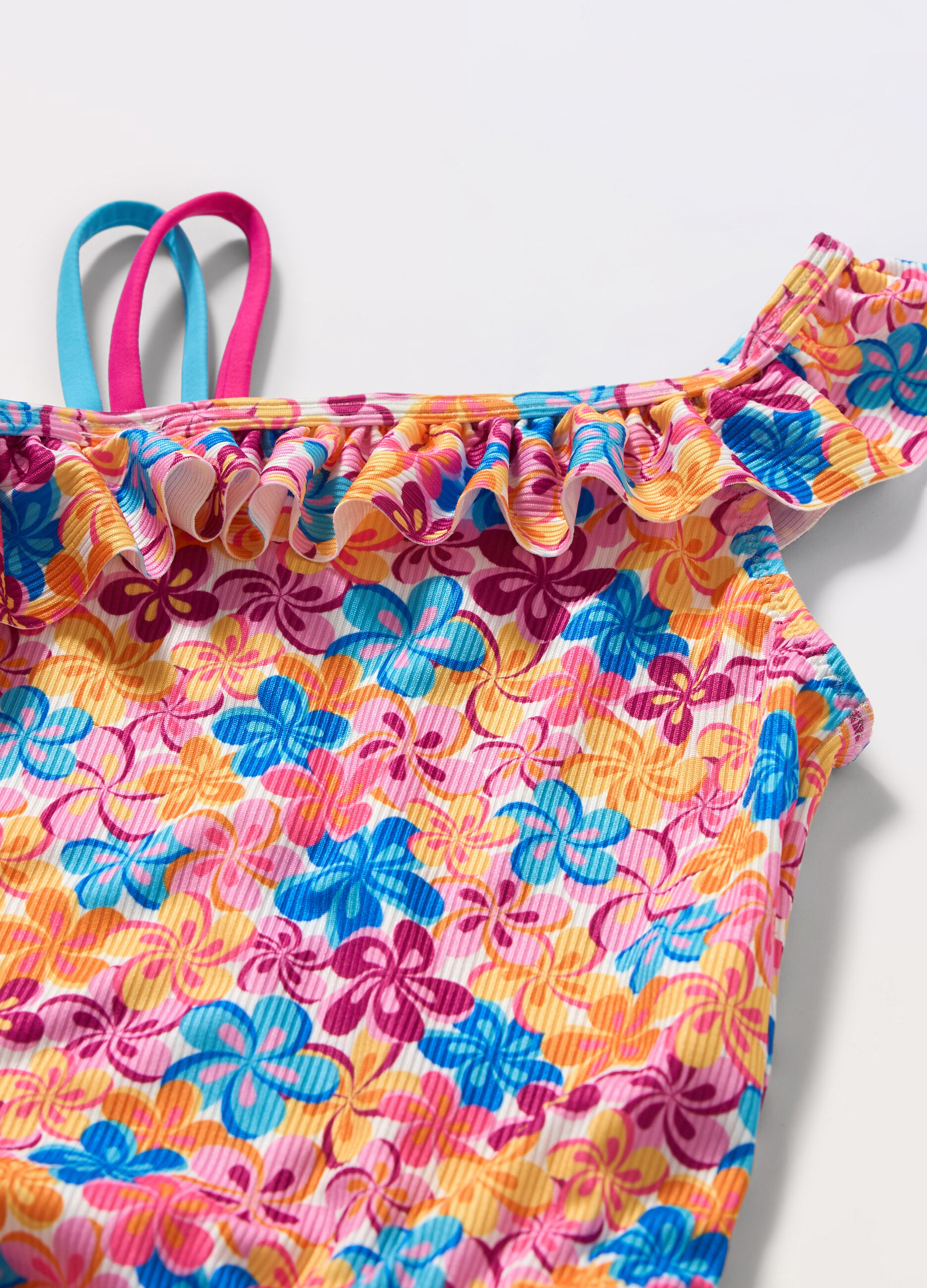 Costume intero con stampa bambina_1