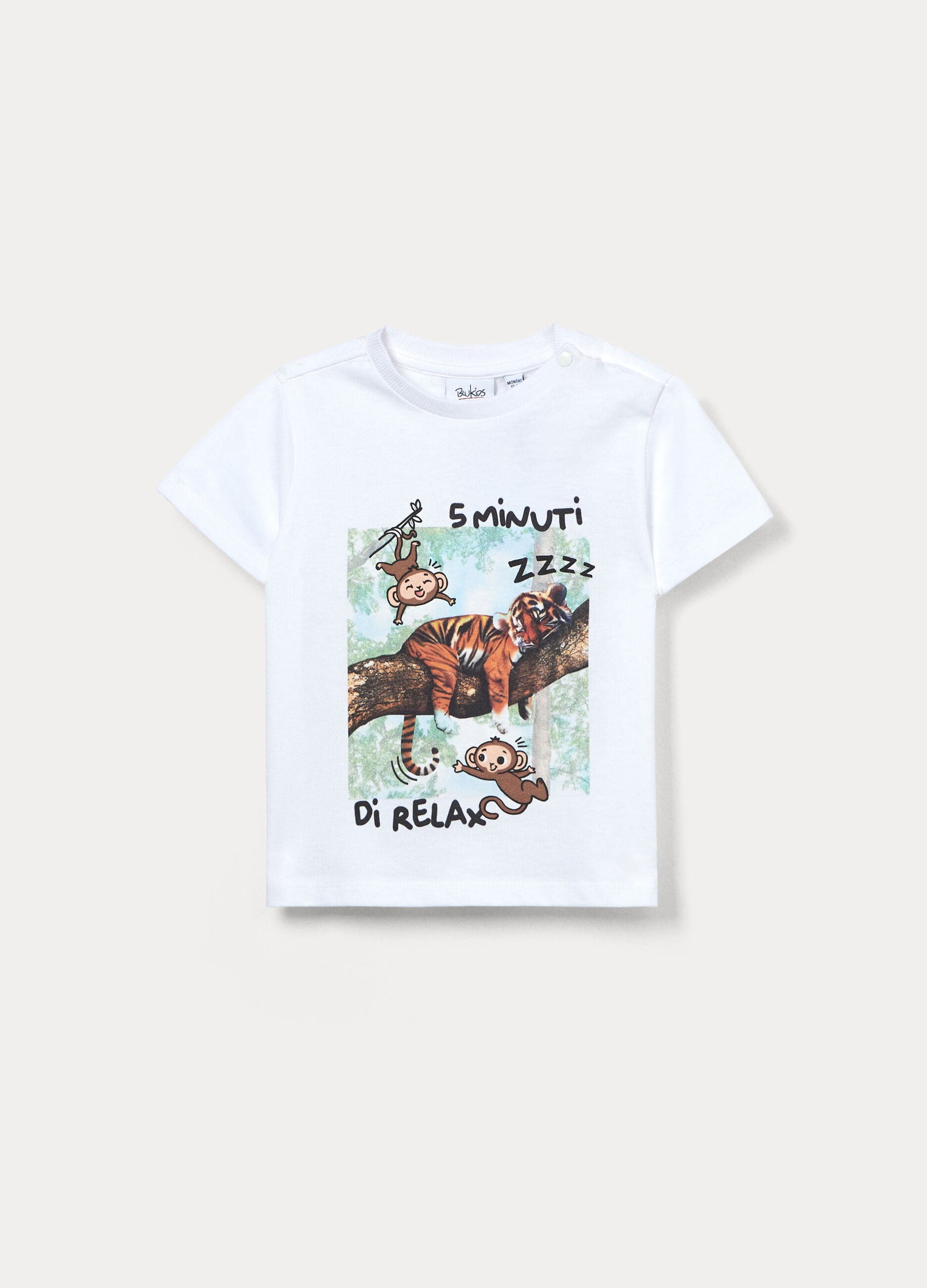 T-shirt in jersey di puro cotone bimbo_0