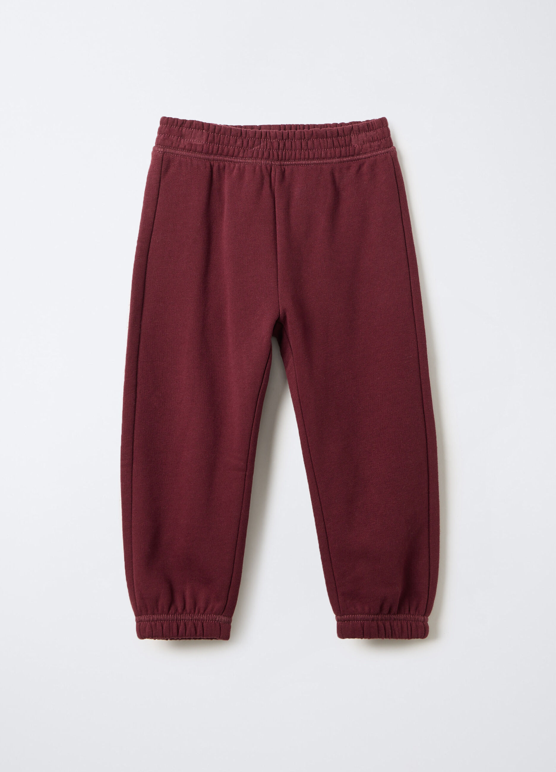 Jogger in felpa di puro cotone bimba_0