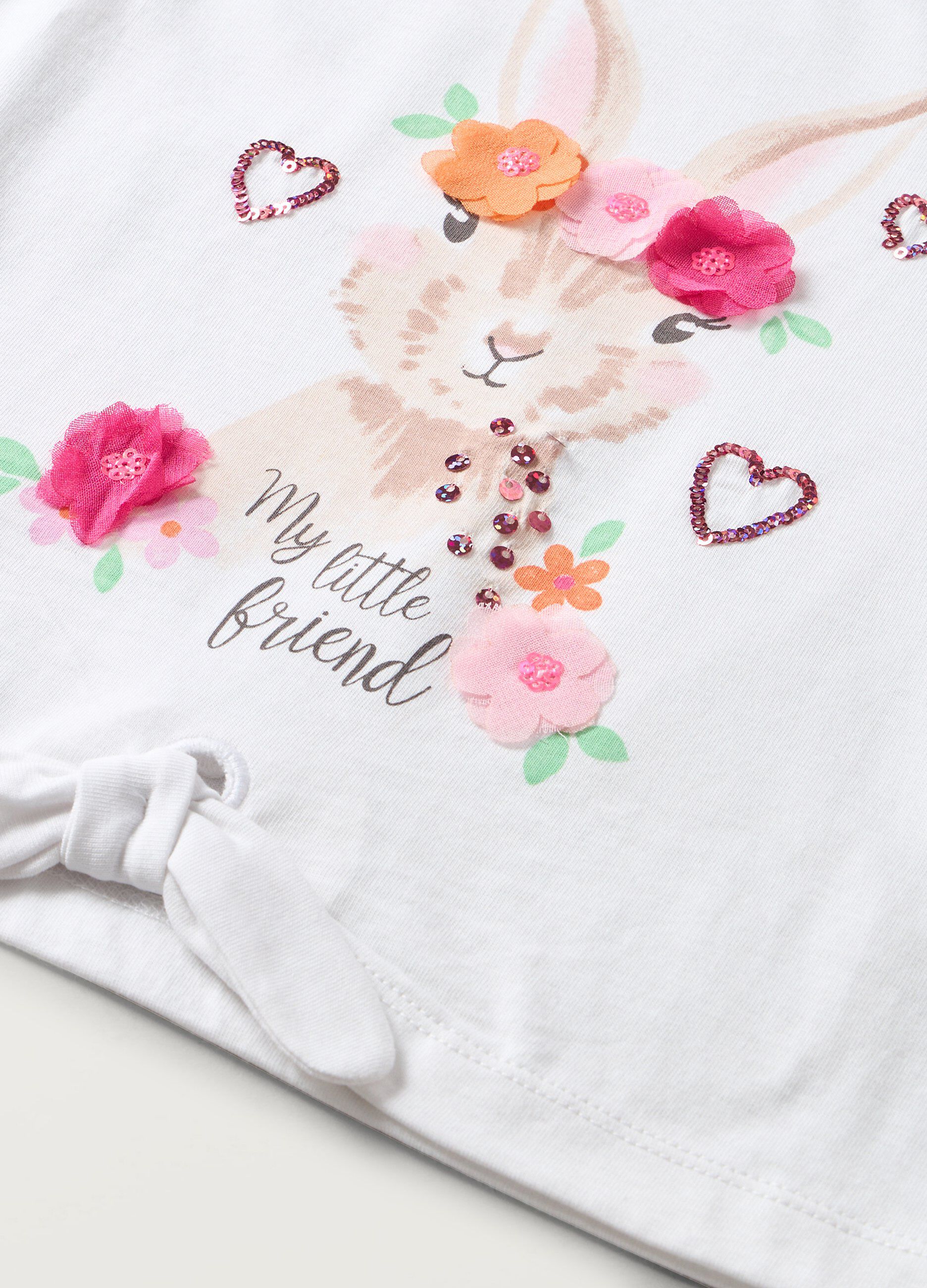 T-shirt con maniche ad aletta bambina_1