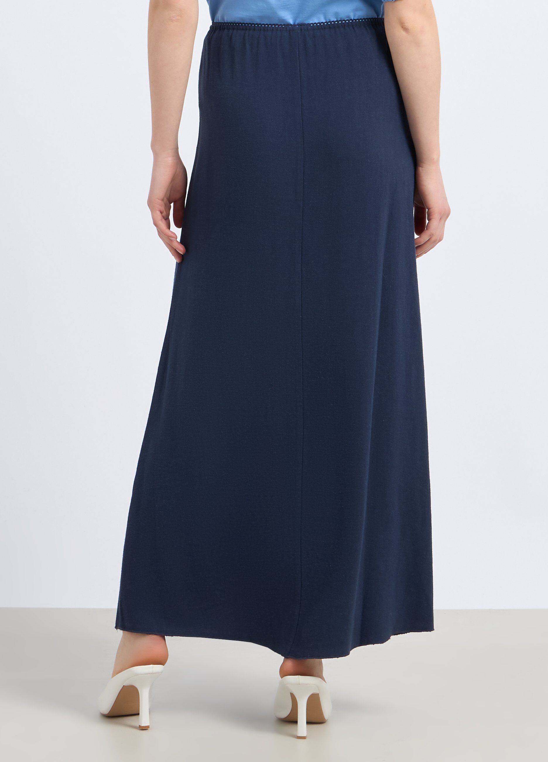 Gonna lunga in misto lino donna_1
