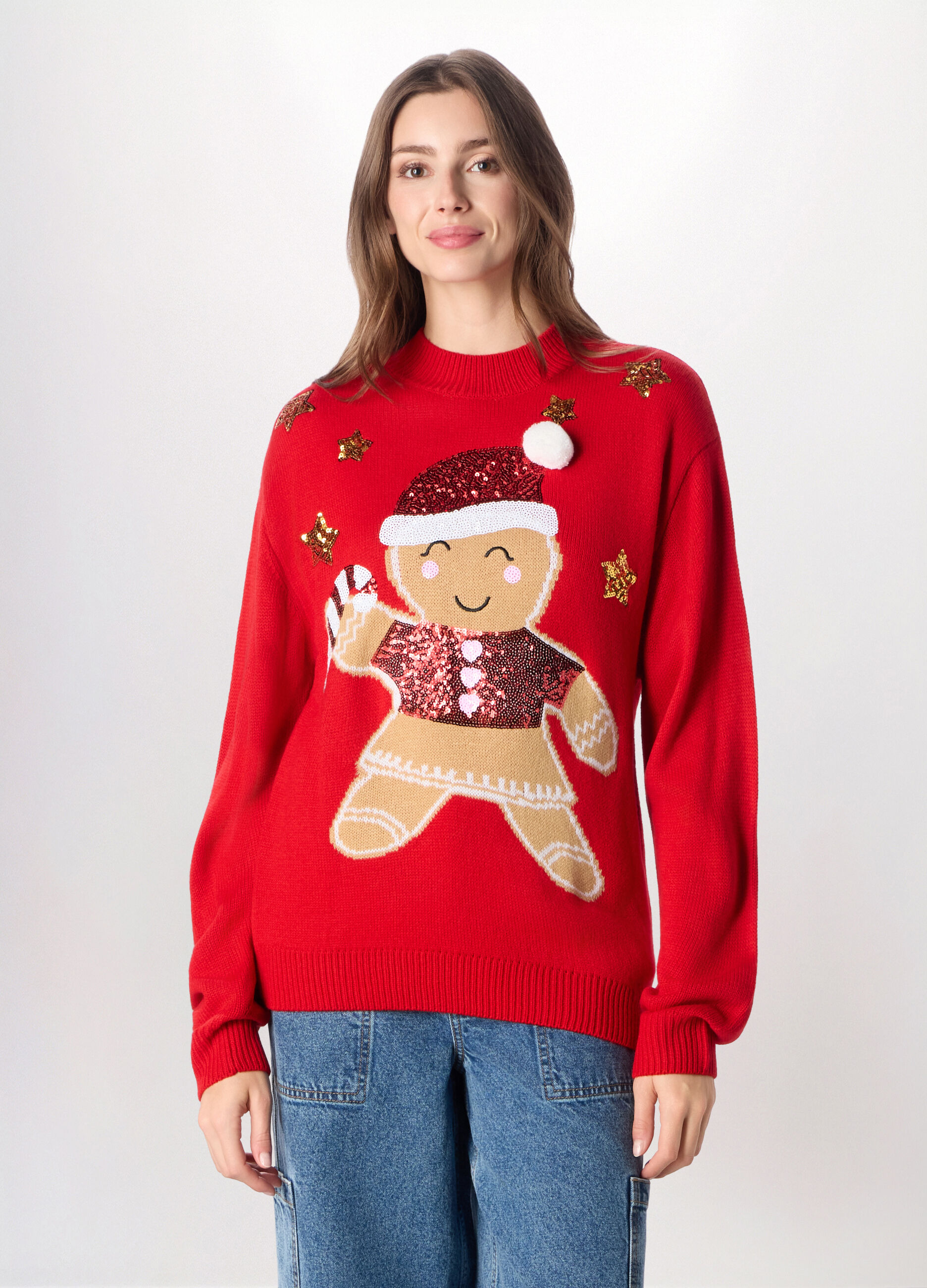 Girocollo tricot natalizio donna_0