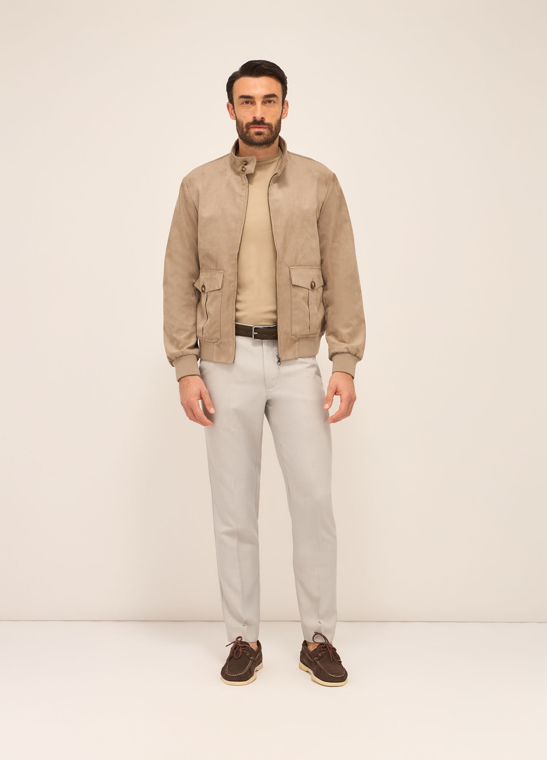 Bomber in ECOpelle scamosciata uomo_0