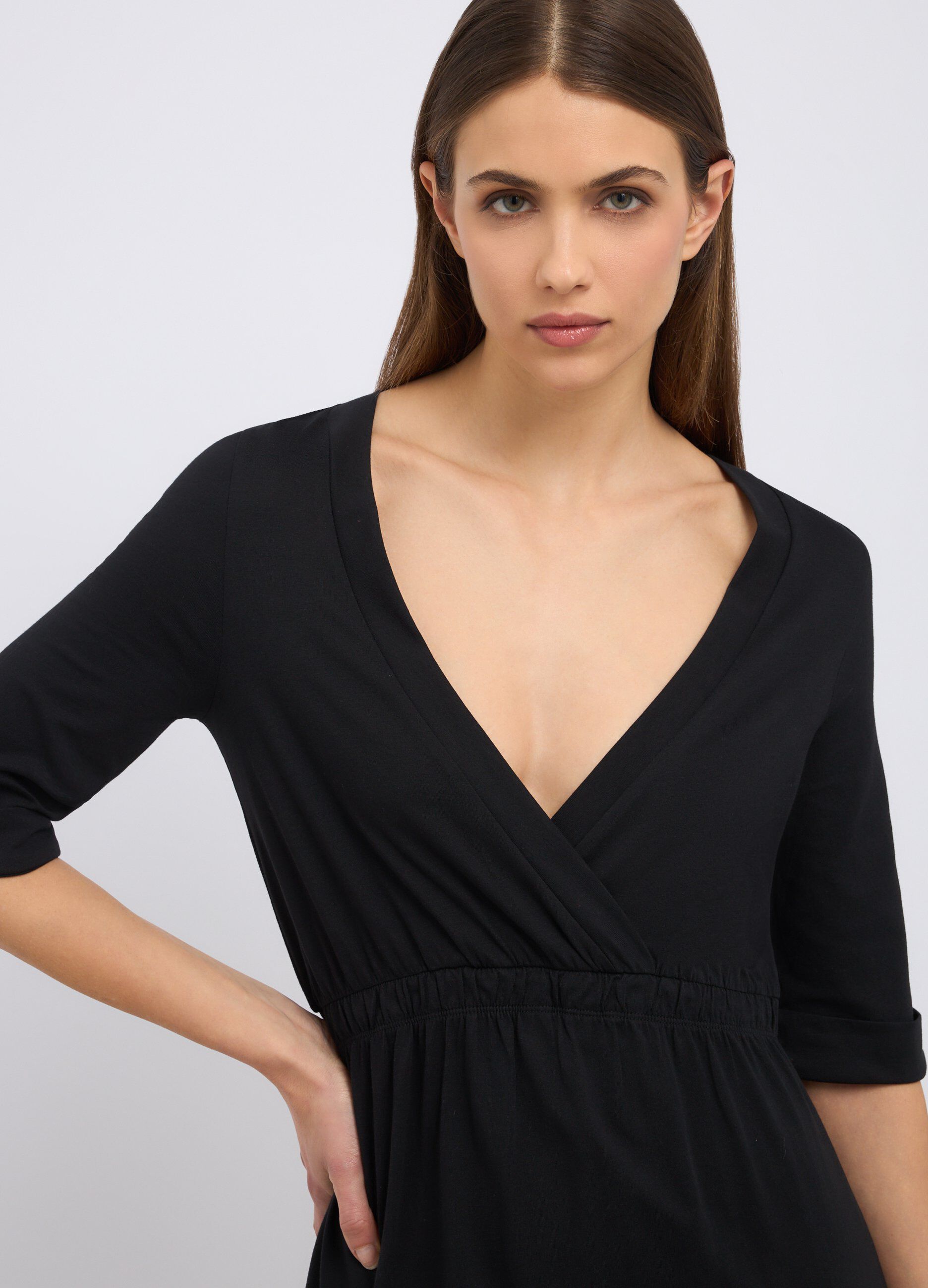 Abito in puro cotone lungo donna_2