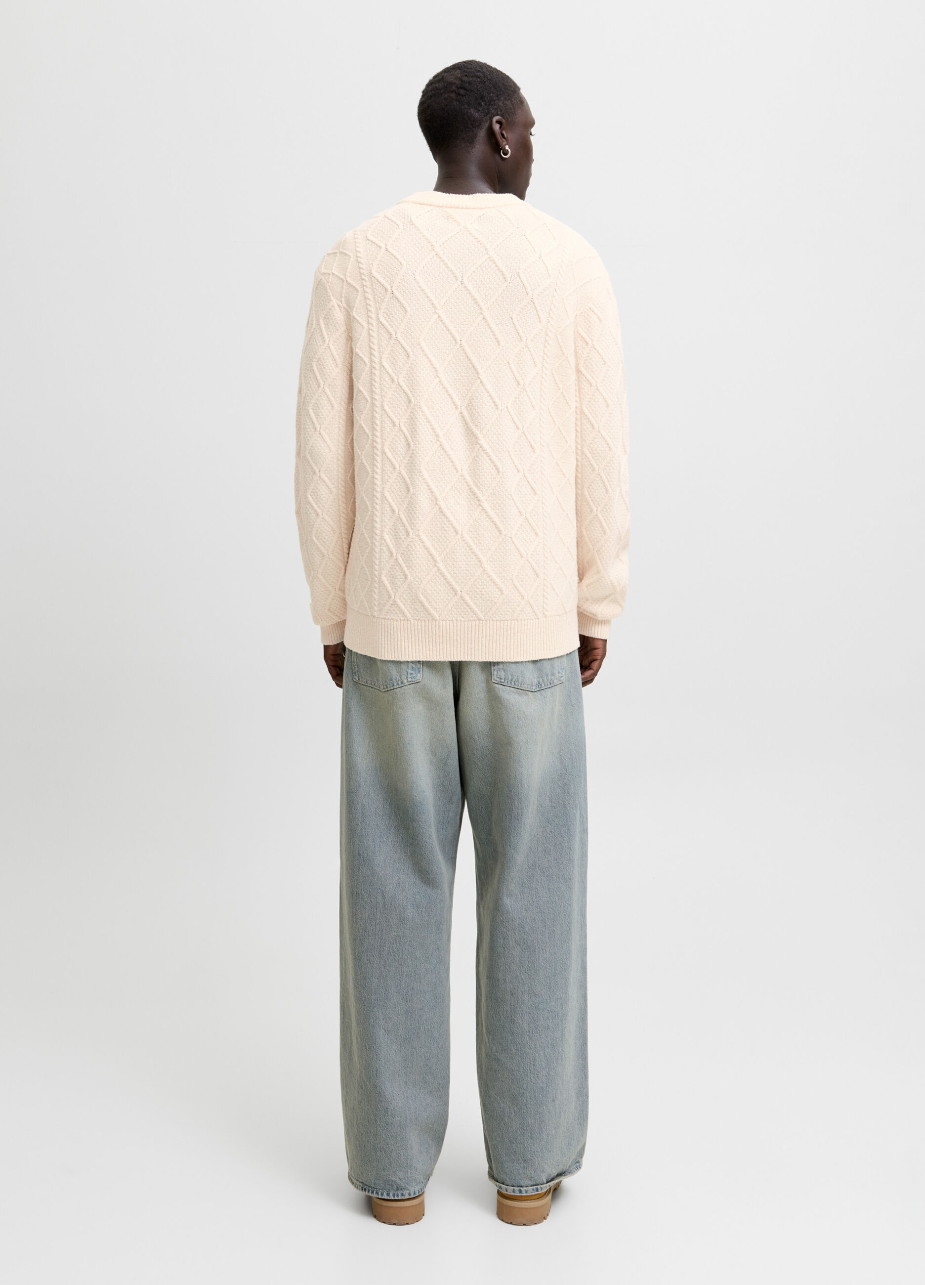 Maglione a rombi uomo_1