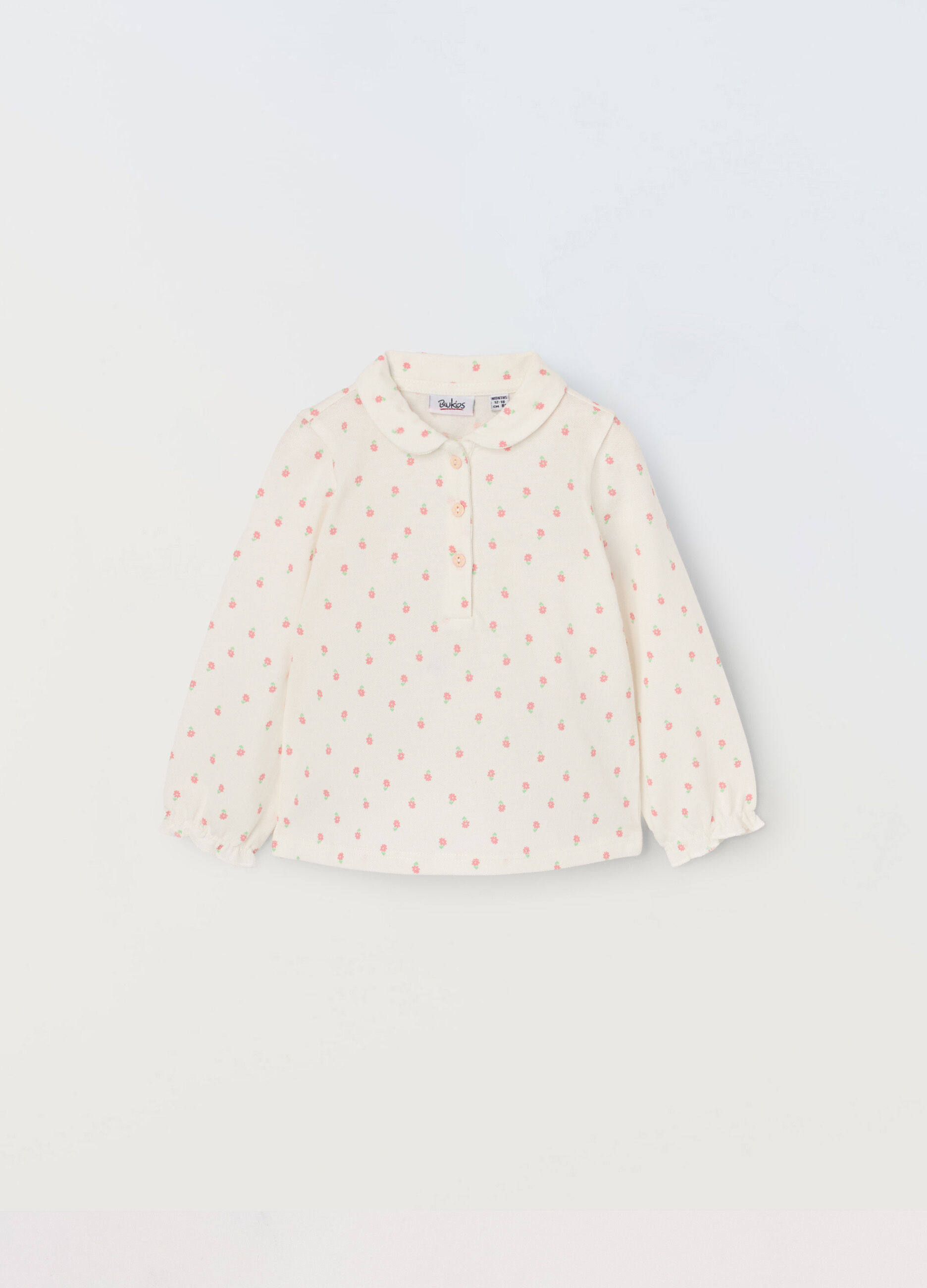 Polo in puro cotone Piquet neonata_0