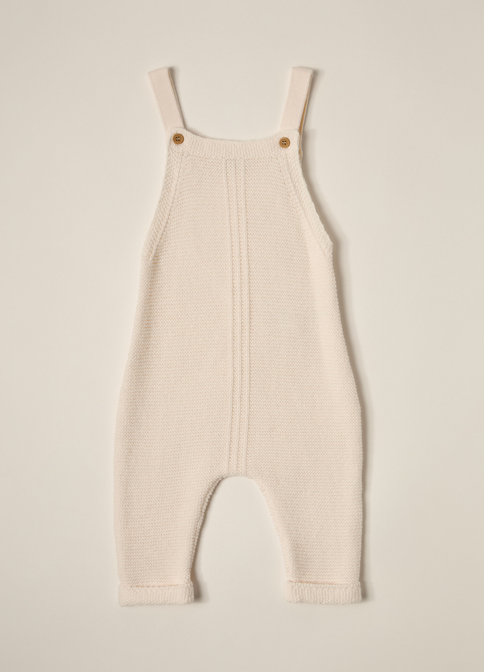 Salopette tricot in puro cotone IANA neonato_1
