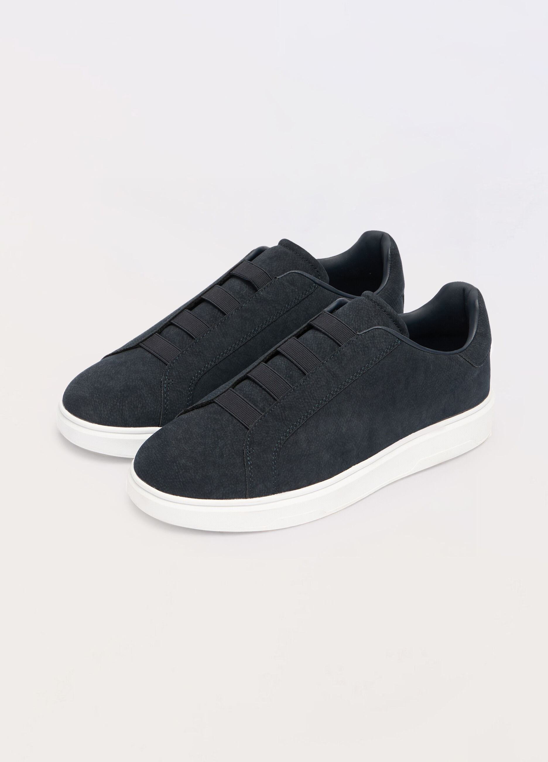 Sneaker slip-on in ECOpelle scamosciata uomo