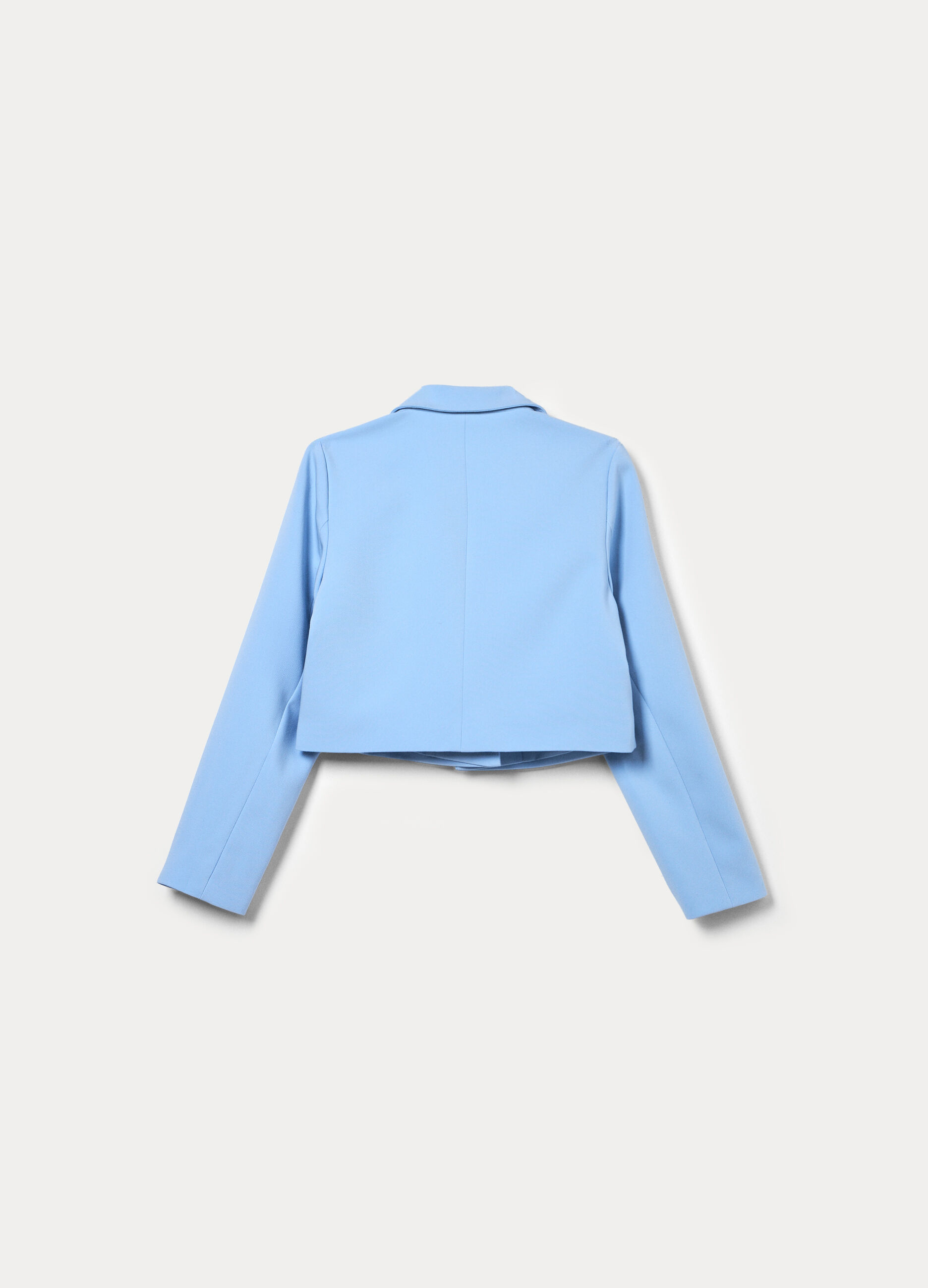 Blazer cropped in poli viscosa ragazza_1