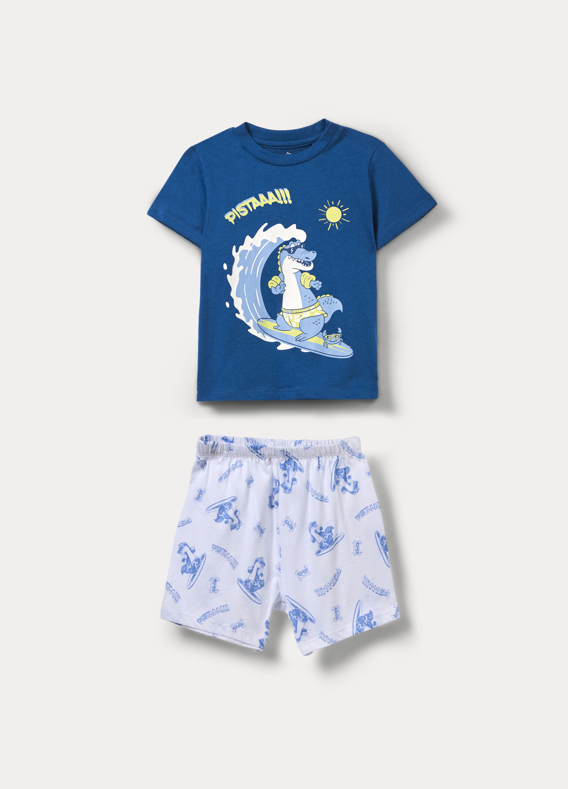 Set pigiama in jersey di puro cotone _0