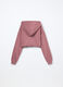 Felpa cropped in french terry di puro cotone ragazza_1