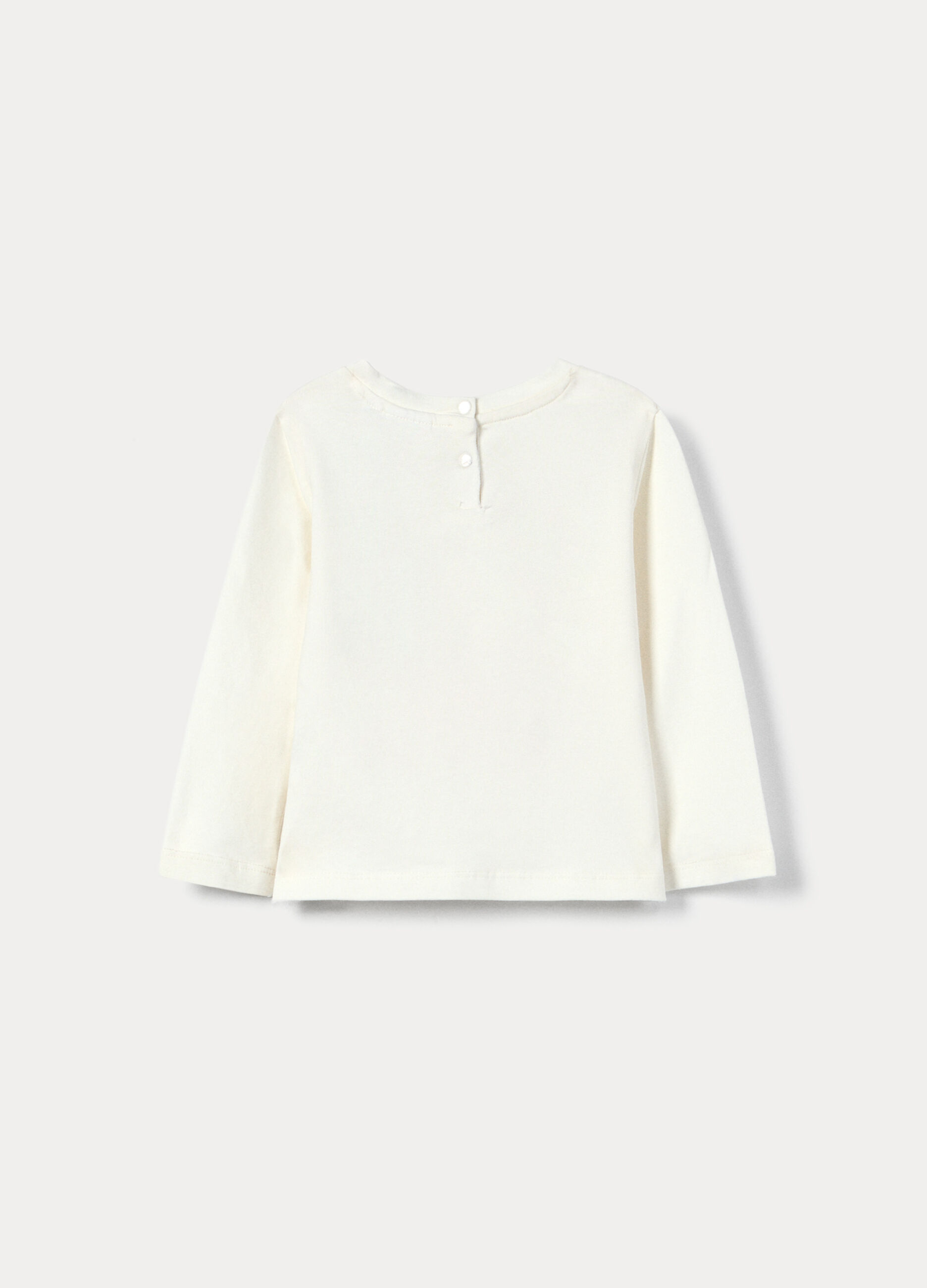 T-shirt in jersey di cotone stretch bimba_1