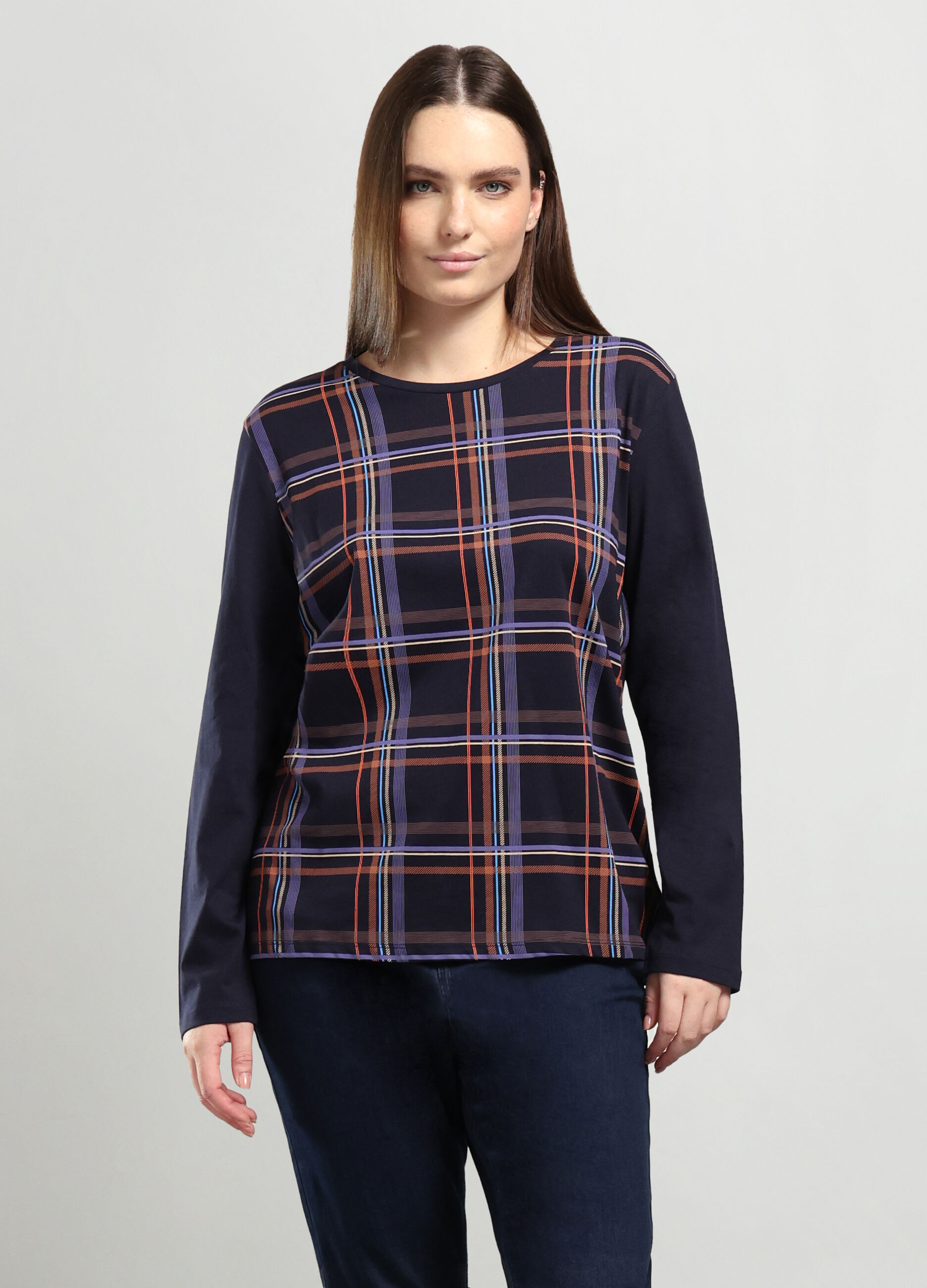 T-shirt in puro cotone donna curvy_0