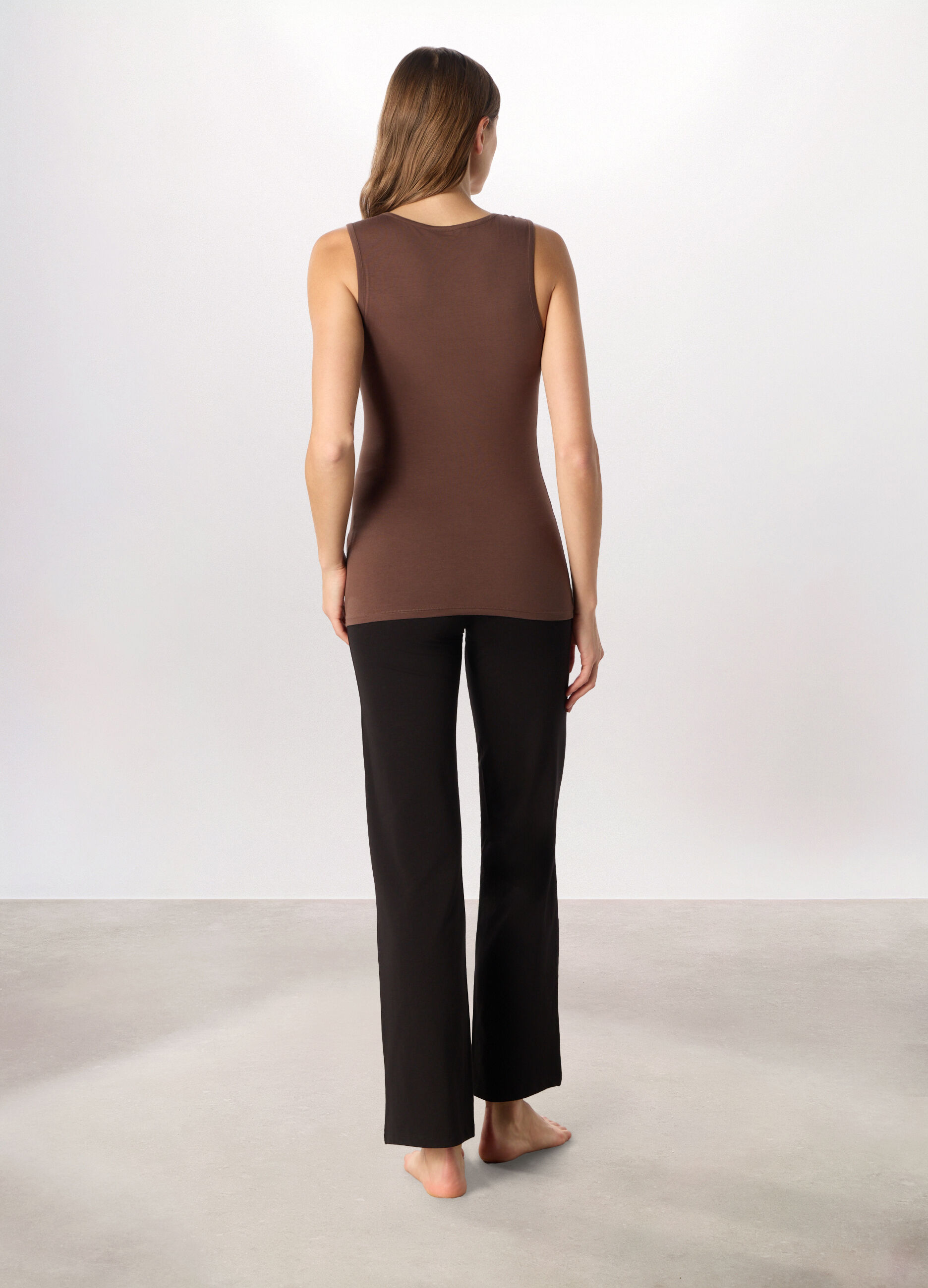 Canotta in jersey di cotone stretch donna_1