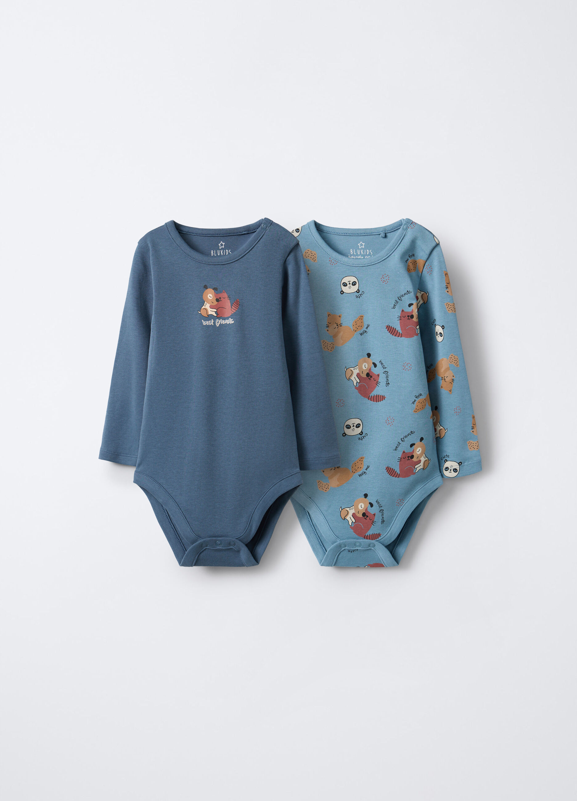 Pack 2 body in interlock di puro cotone neonato_0