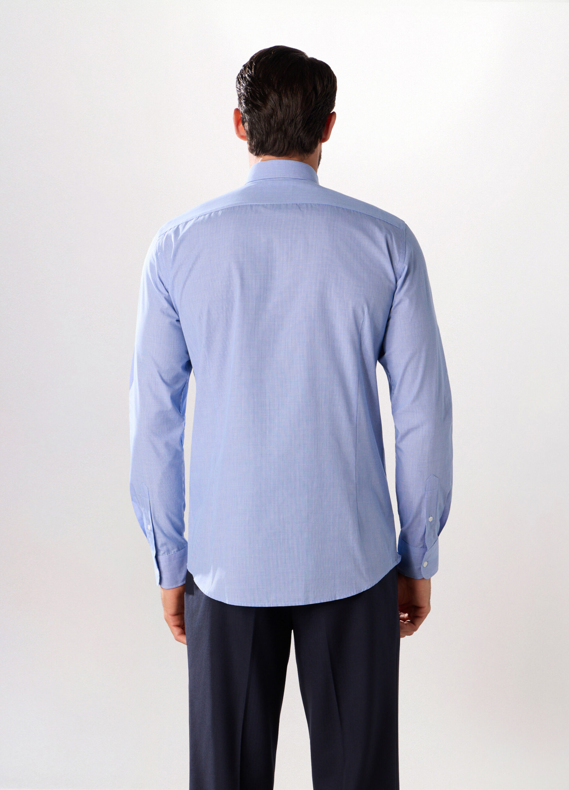 Camicia slim fit con micromotivo uomo_1