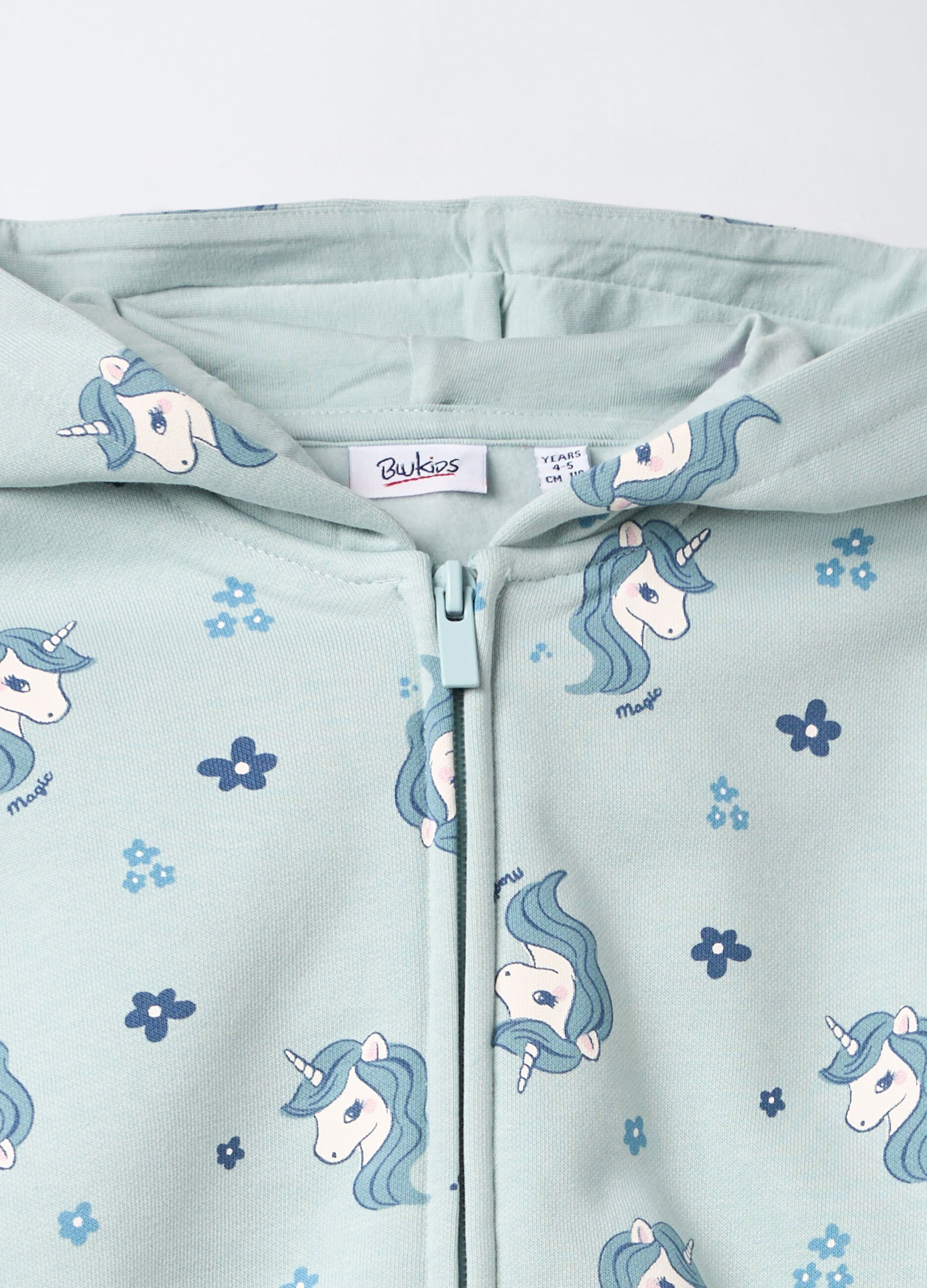 Felpa in misto cotone garzato bambina_2