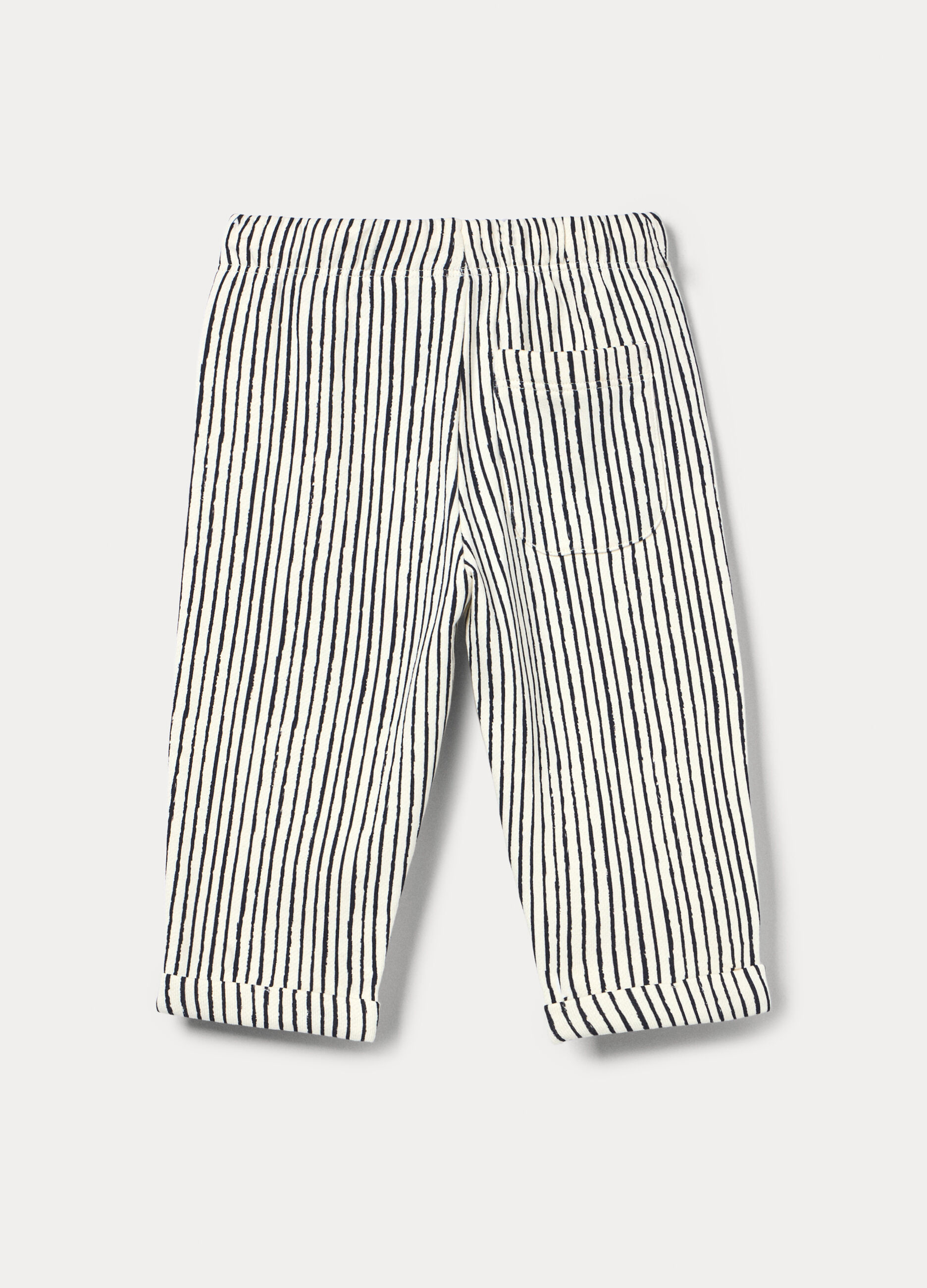 Pantaloni in french terry di puro cotone bimbo_1