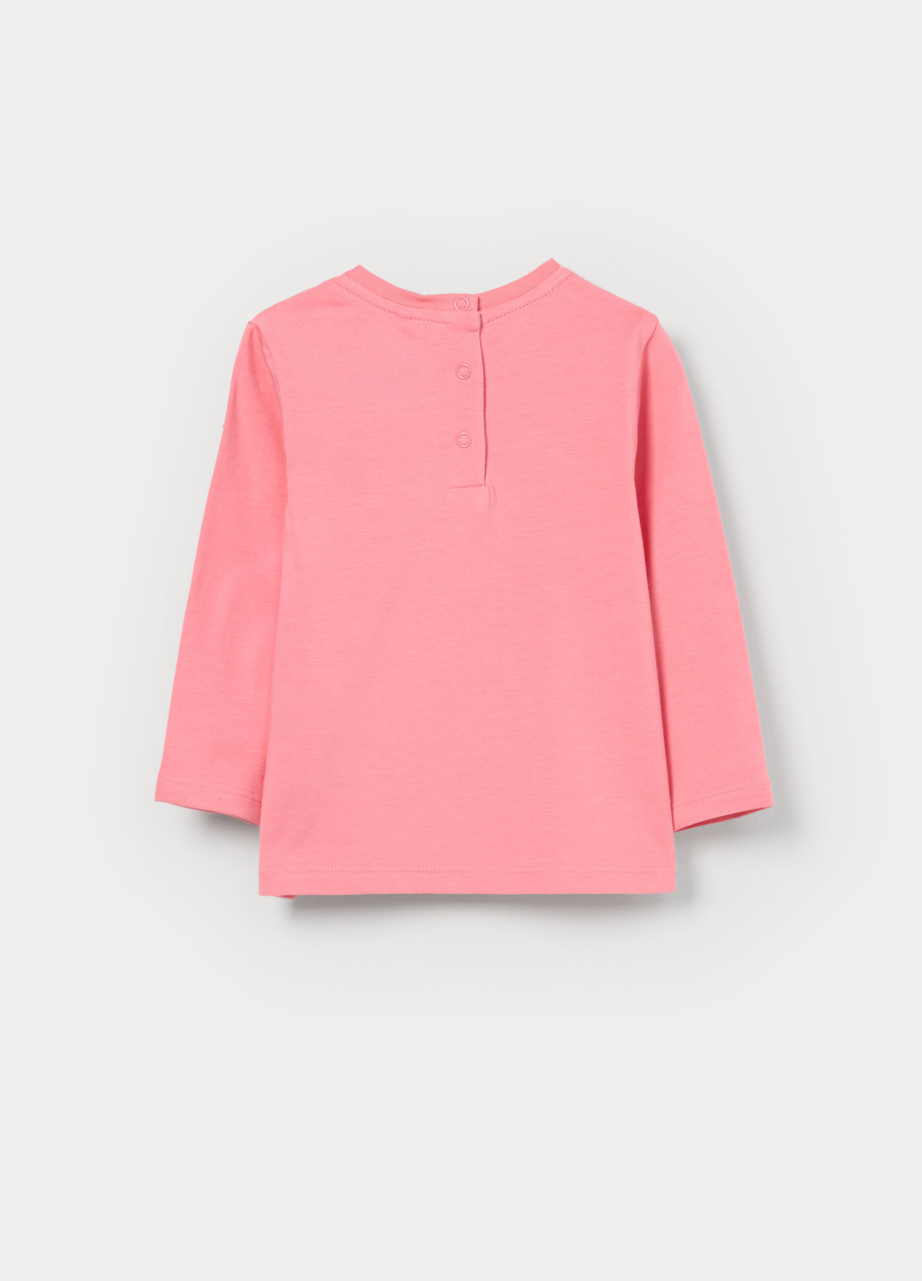 T-shirt in jersey di cotone stretch neonata_1