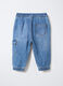 Jogger cargo in denim di cotone misto lyocell Fit Comfort bimbo_1