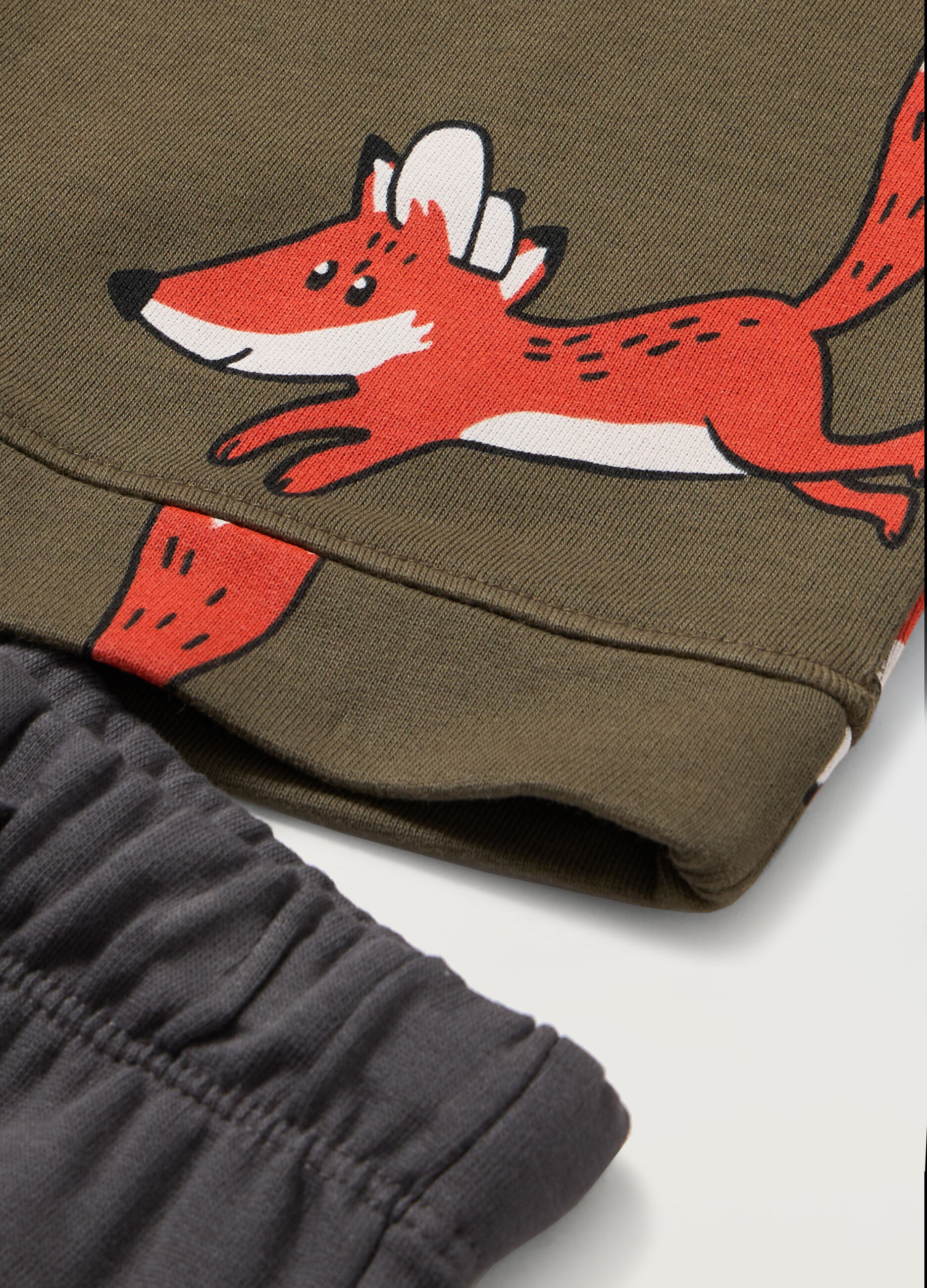 Jogging set in fleece di puro cotone neonato_1