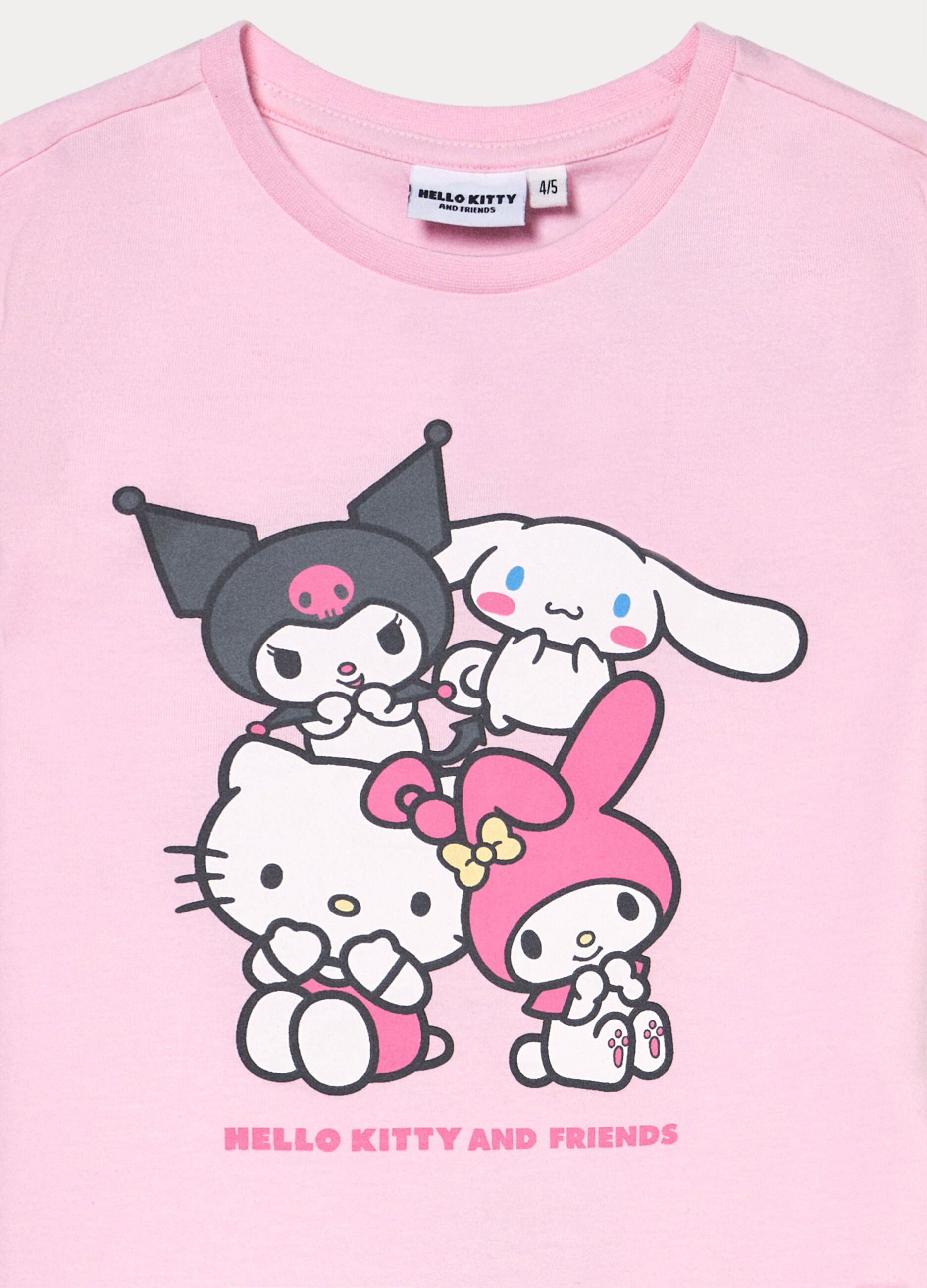 Set pigiama corto Hello Kitty in jersey di puro cotone bambina _3