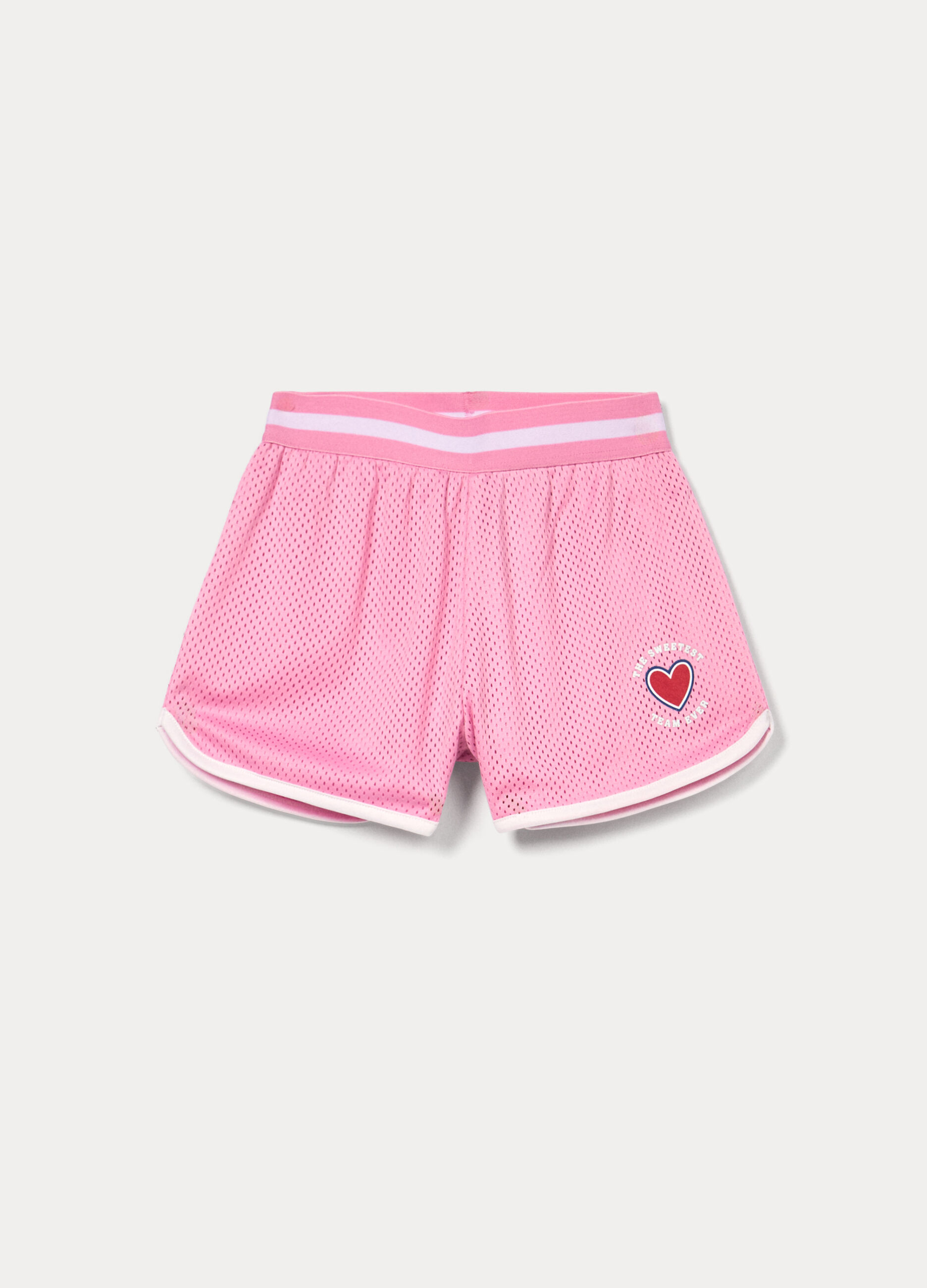 Shorts in mesh bambina_0