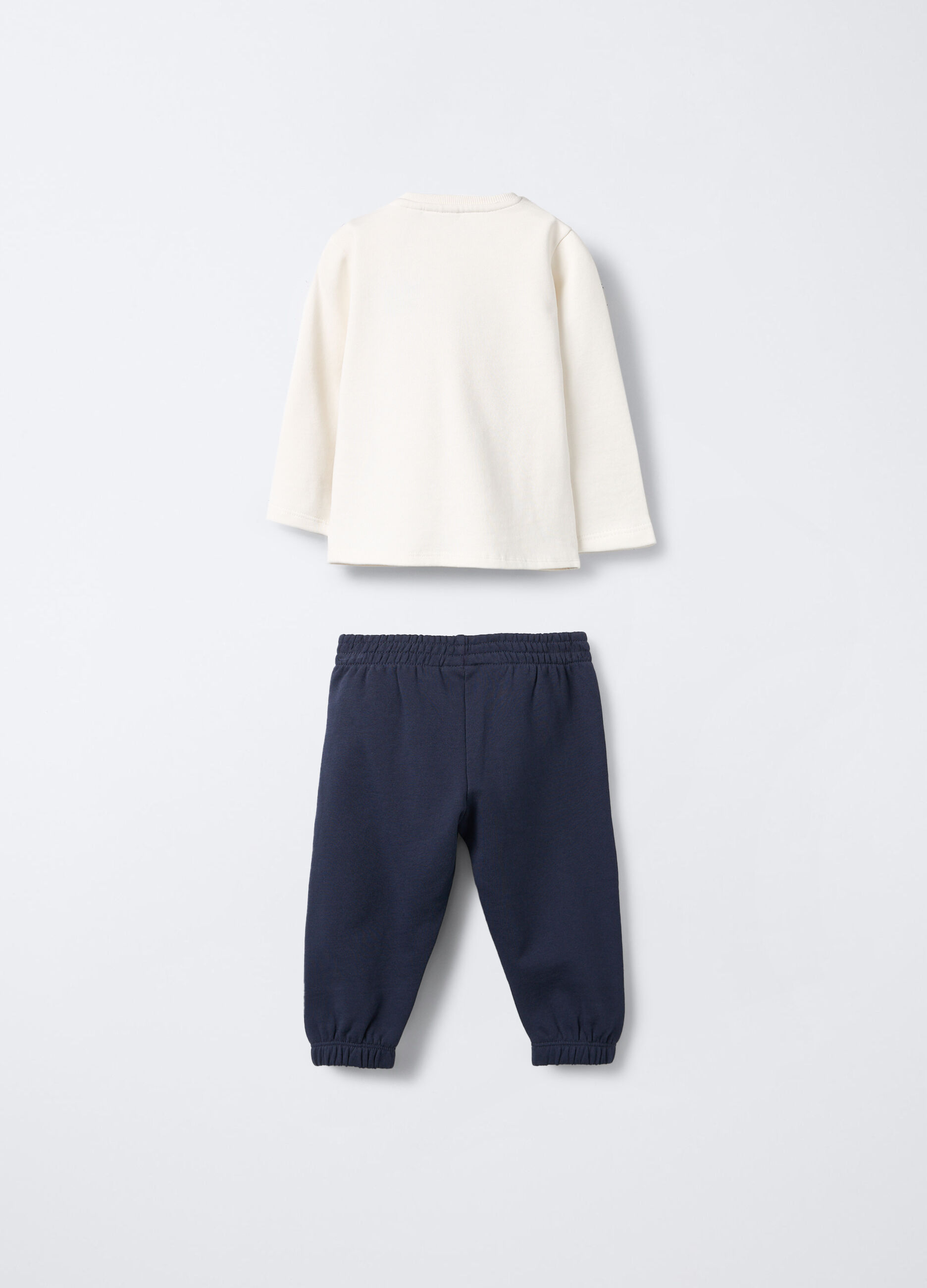 Jogging set in puro cotone garzato bimbo_1