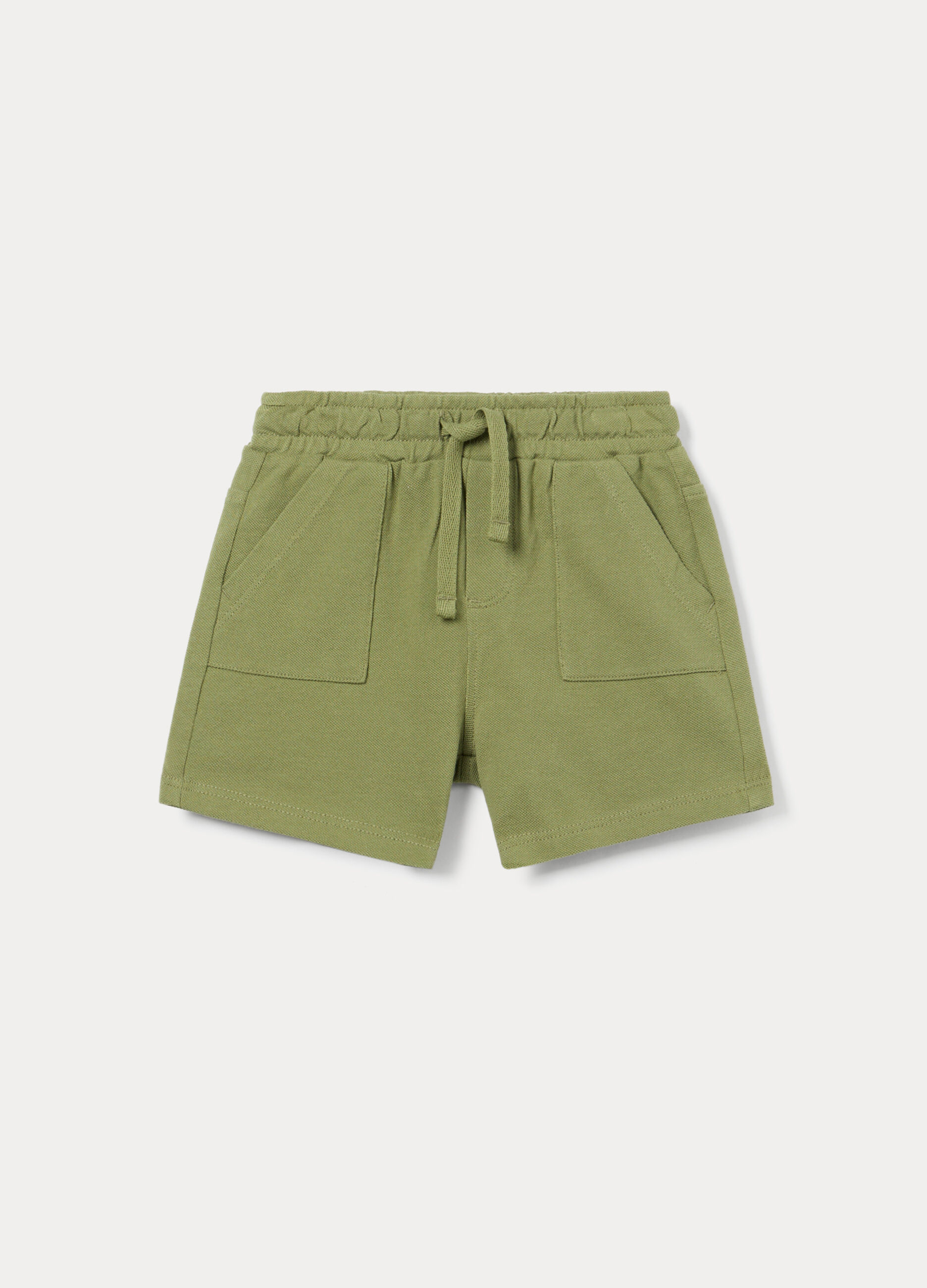 Shorts in puro cotone Piquet bimbo_0