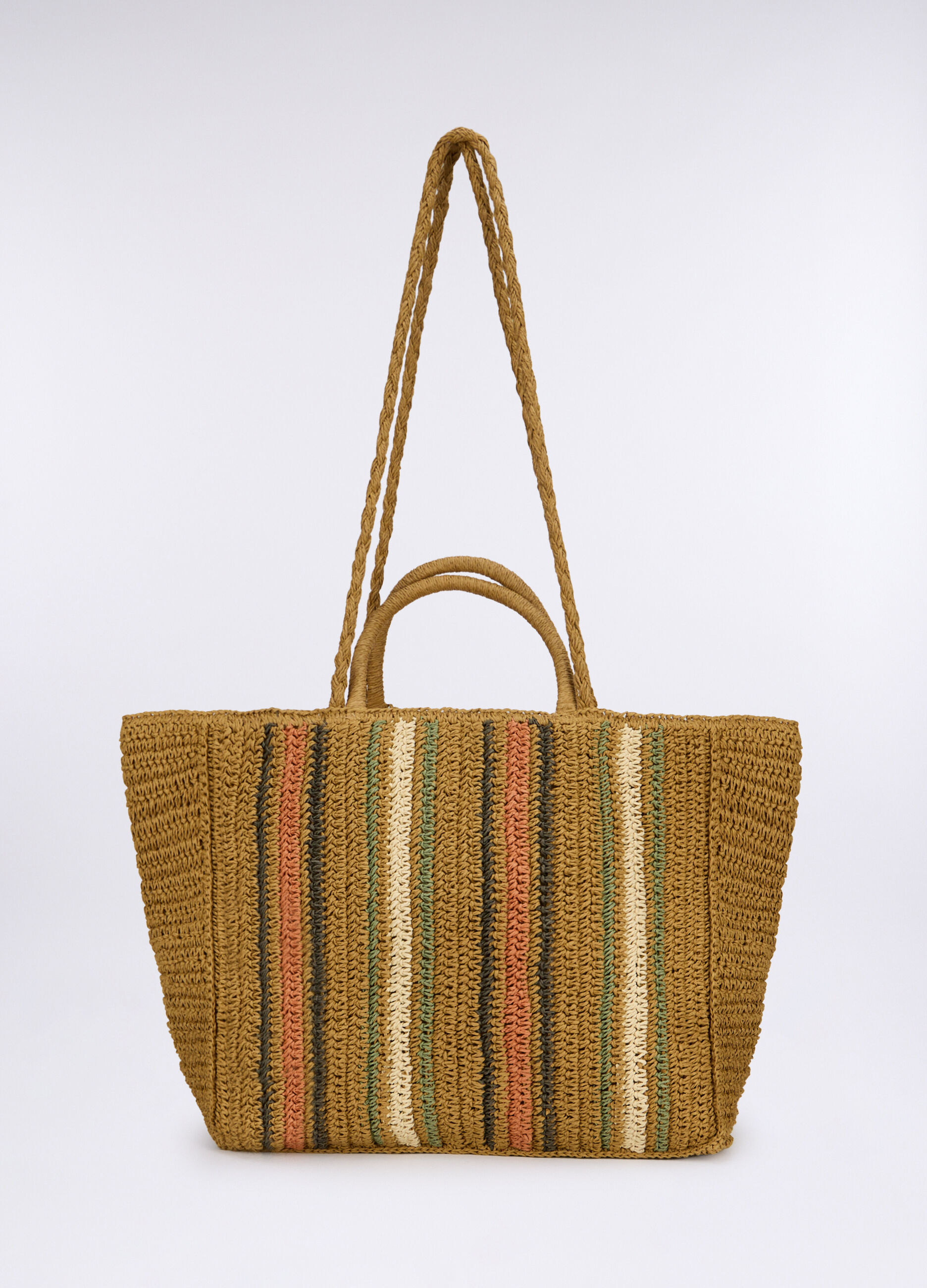Borsa mare a righe donna_0