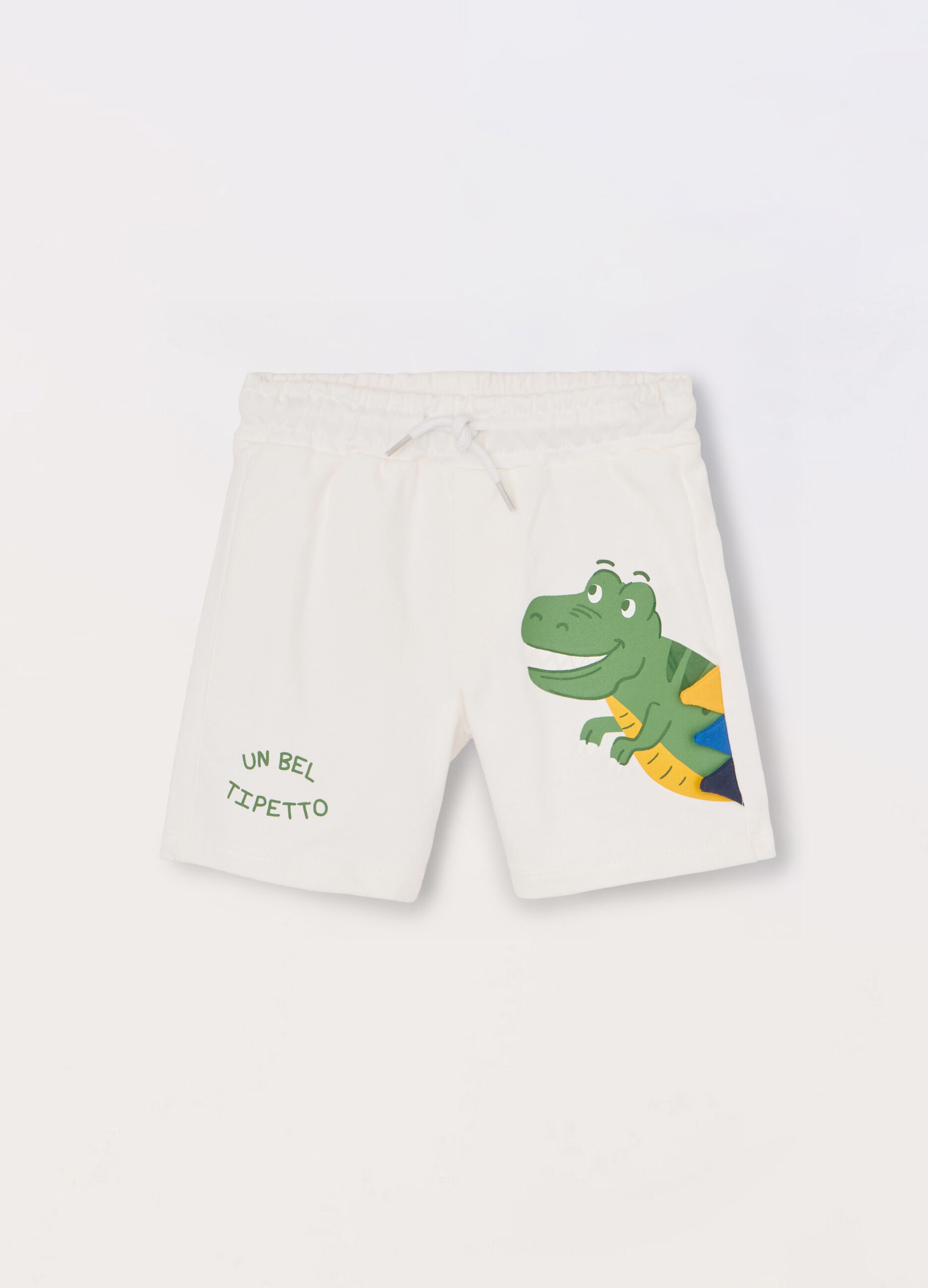 Shorts in french terry di puro cotone neonato_0