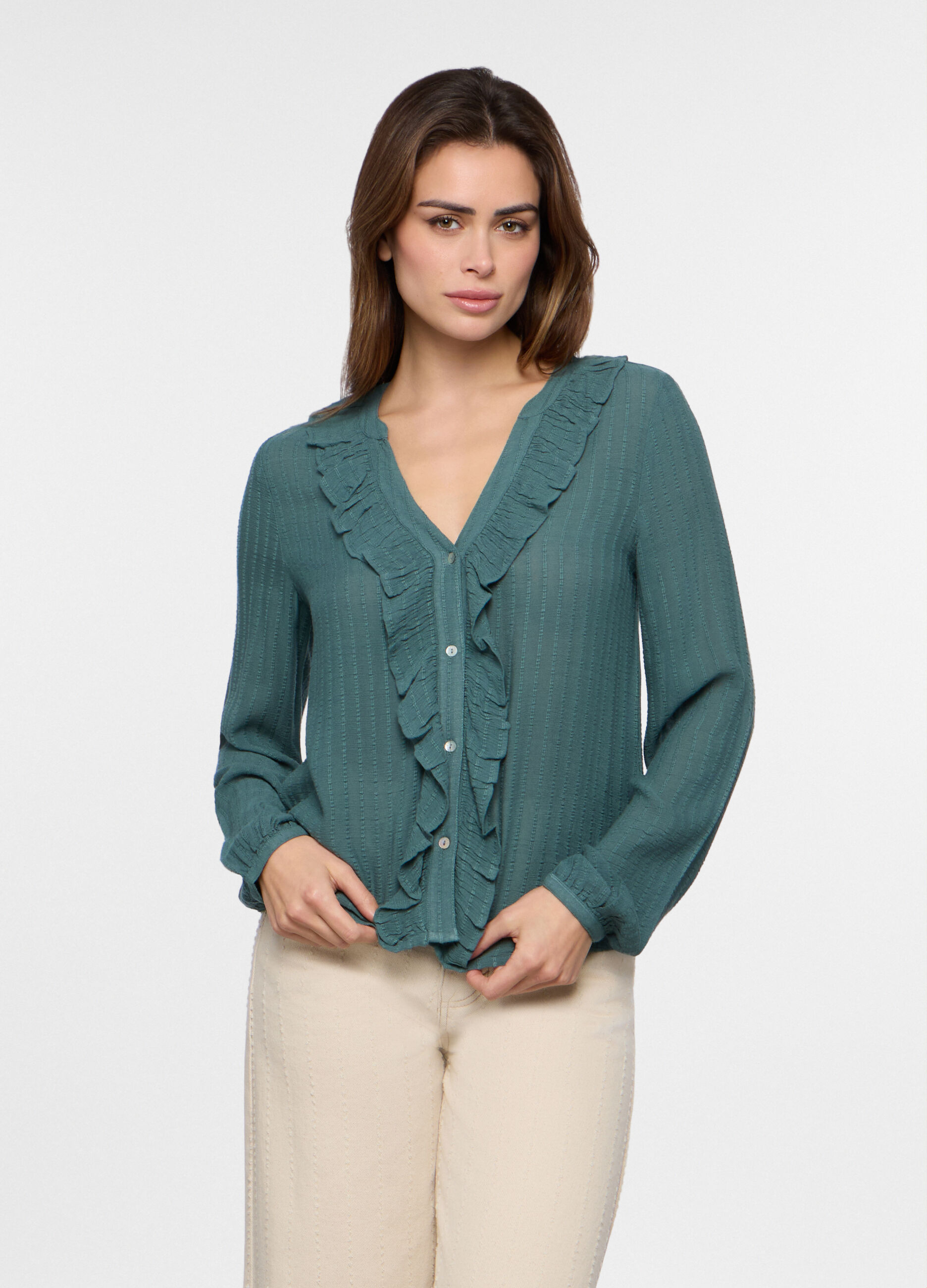 Camicia misto viscosa donna_0