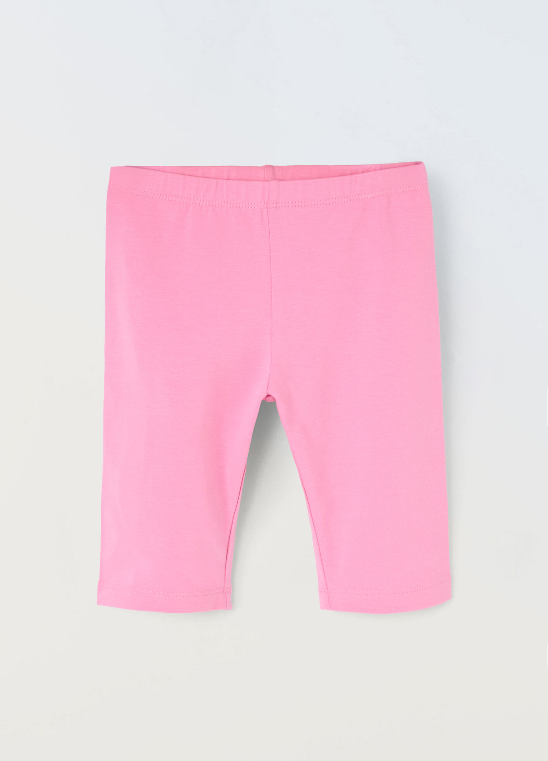 Leggings ciclista in jersey di cotone stretch bambina_0