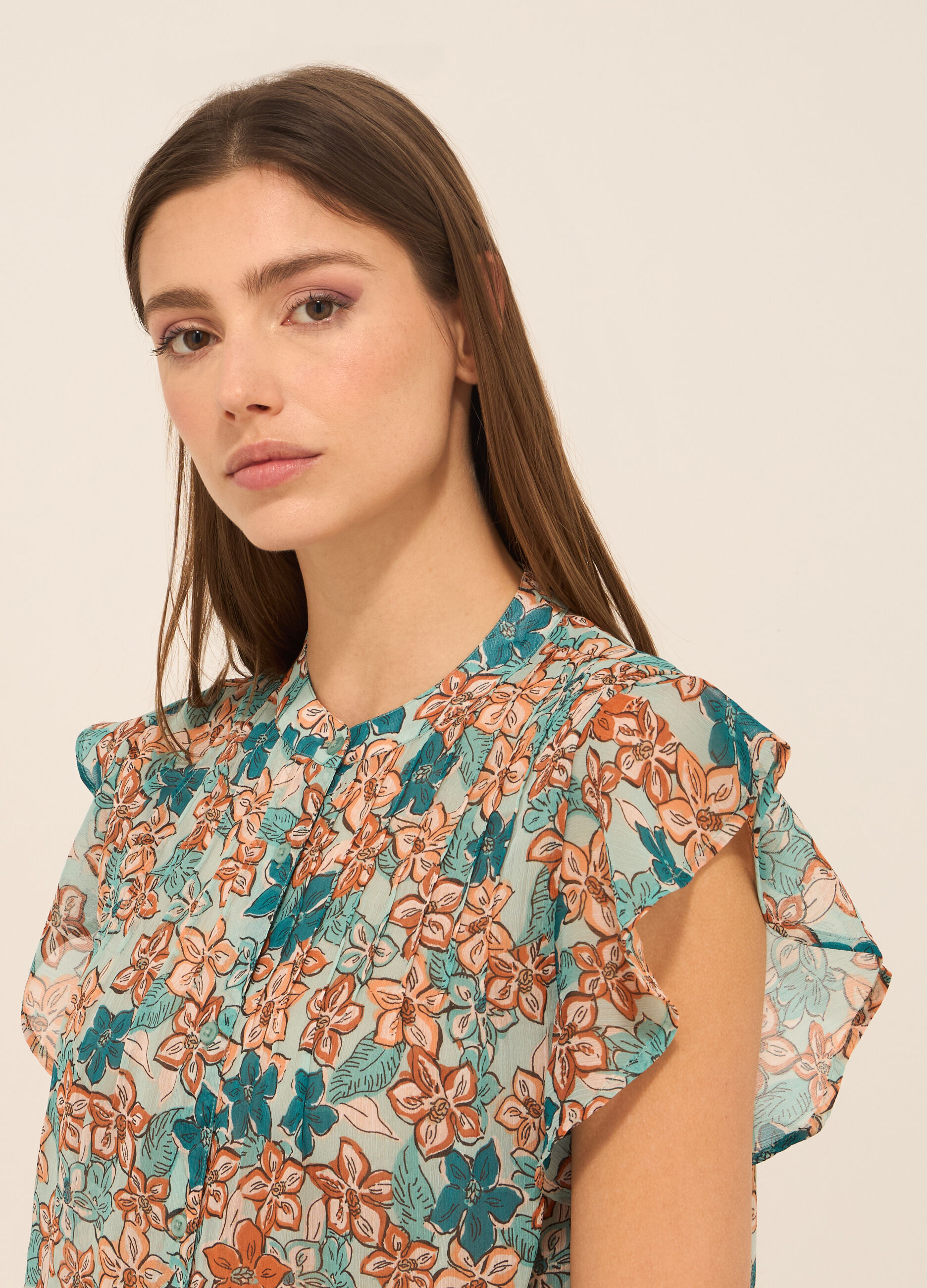 Blusa con stampa donna_2