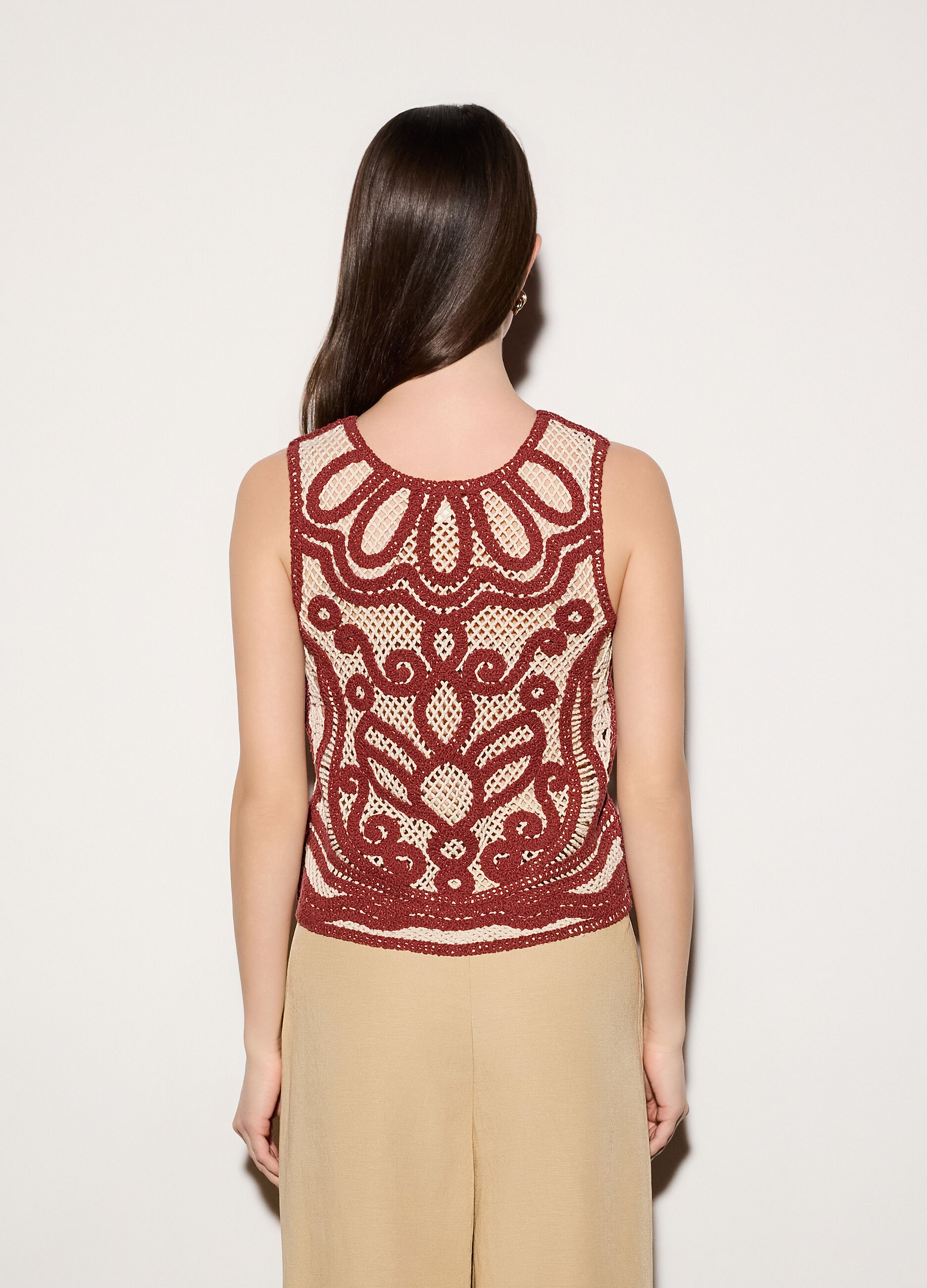 Top girocollo in maglia donna_2