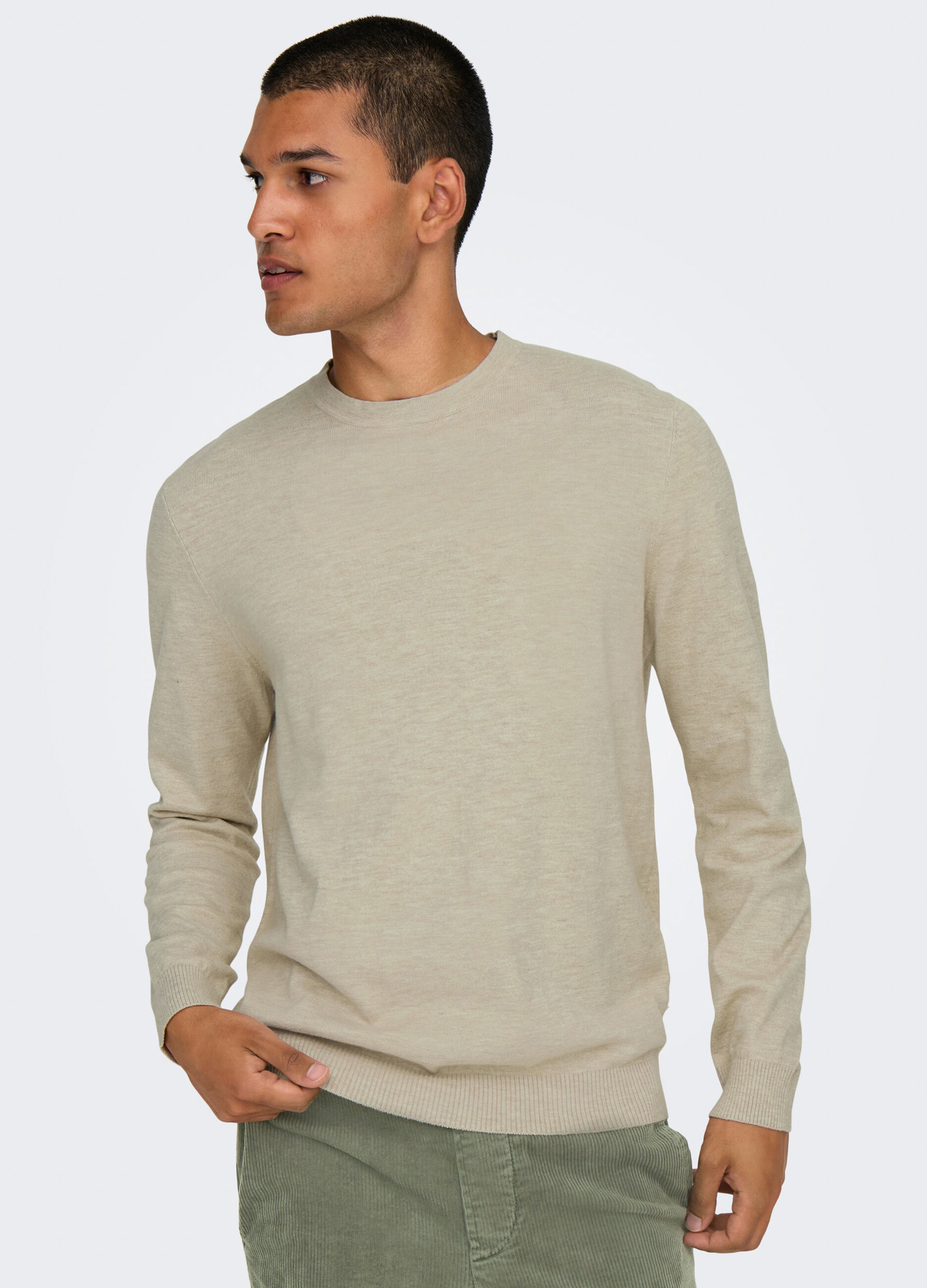 Maglione girocollo slim fit uomo_3