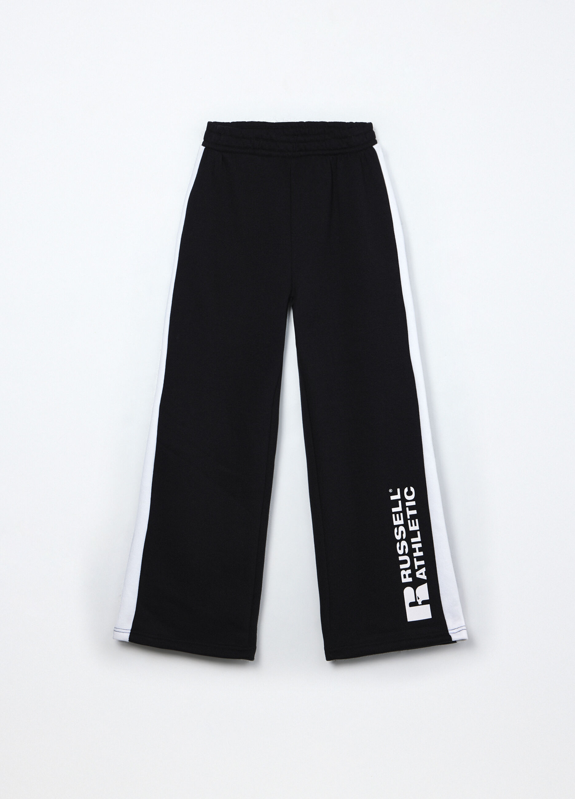 Jogger wide leg misto cotone ragazza_0