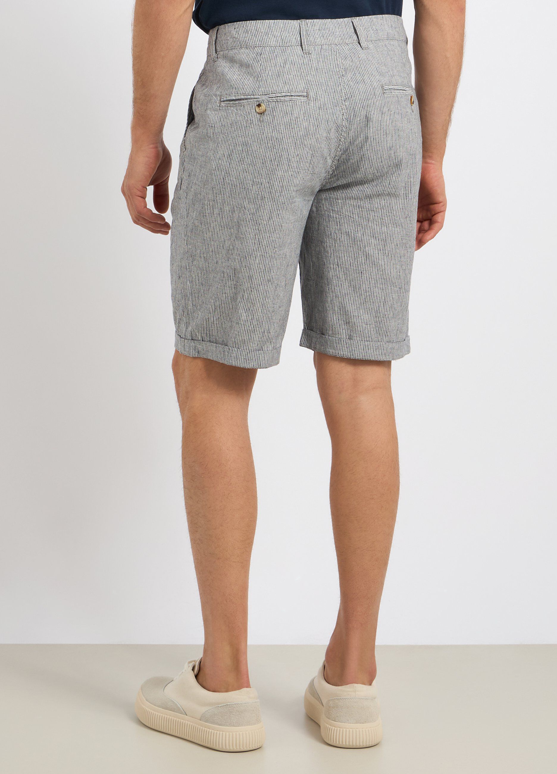 Bermuda in misto lino uomo_1