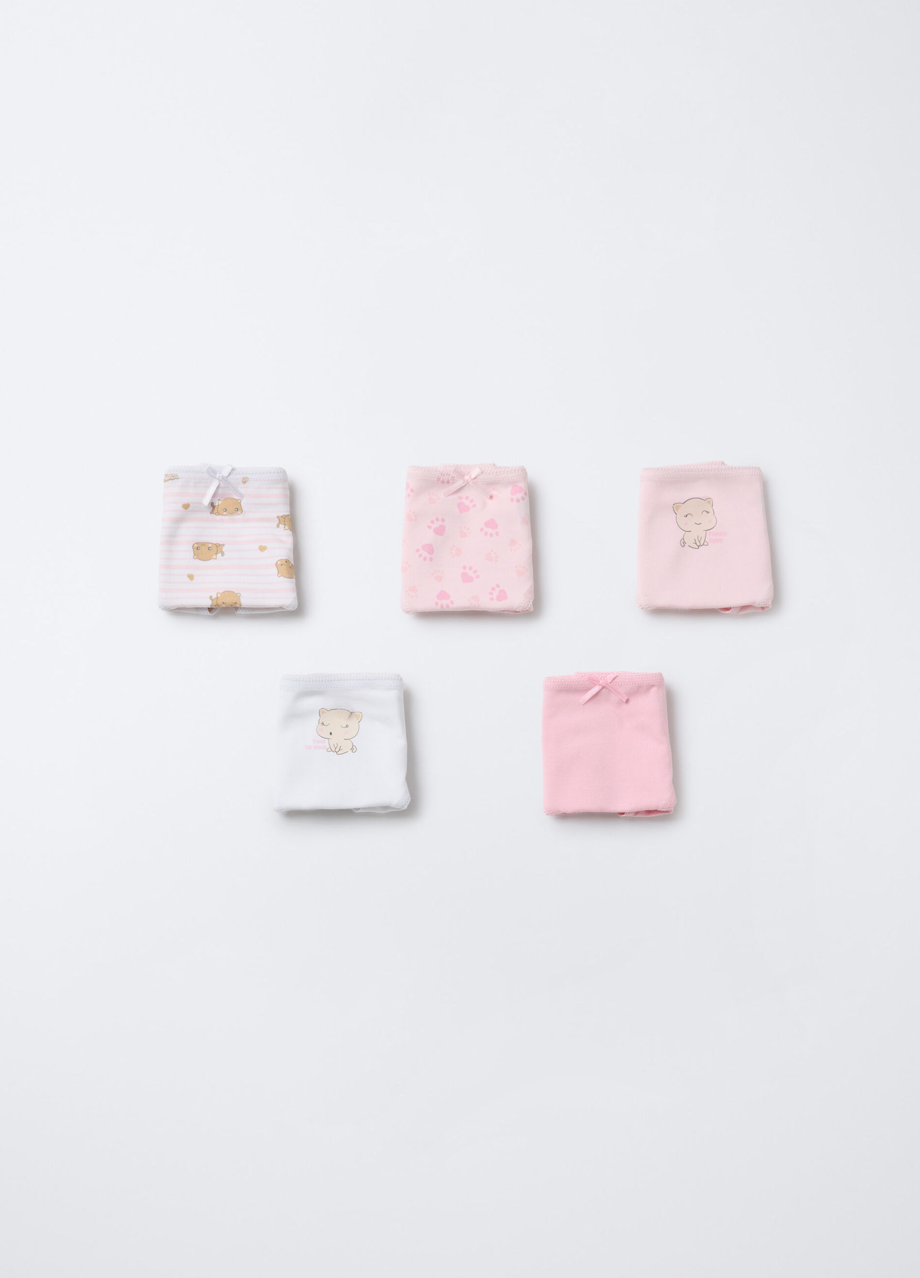 Pack 5 slip in jersey di cotone stretch _0