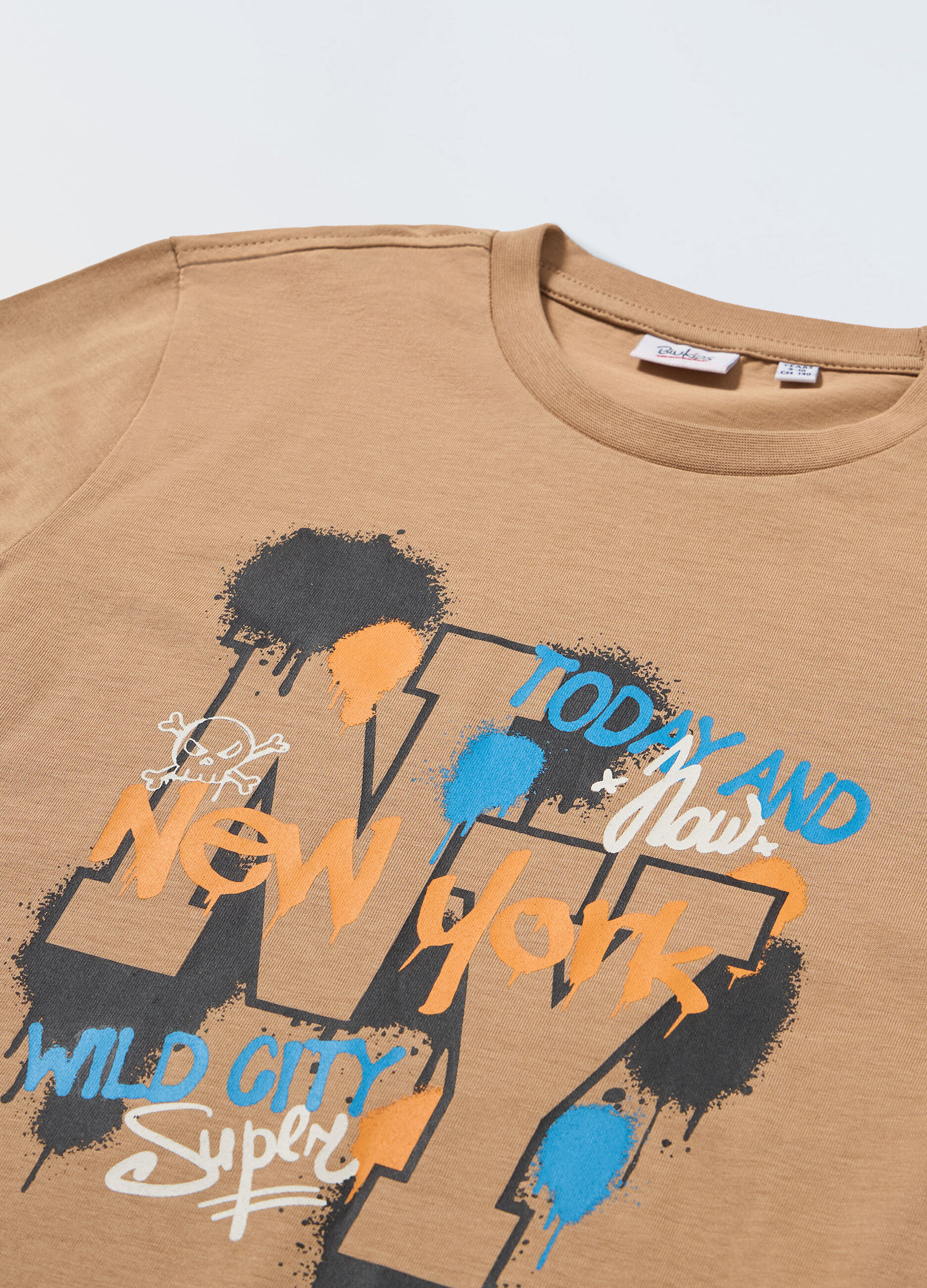 T-shirt in puro cotone a maniche lunghe ragazzo_1
