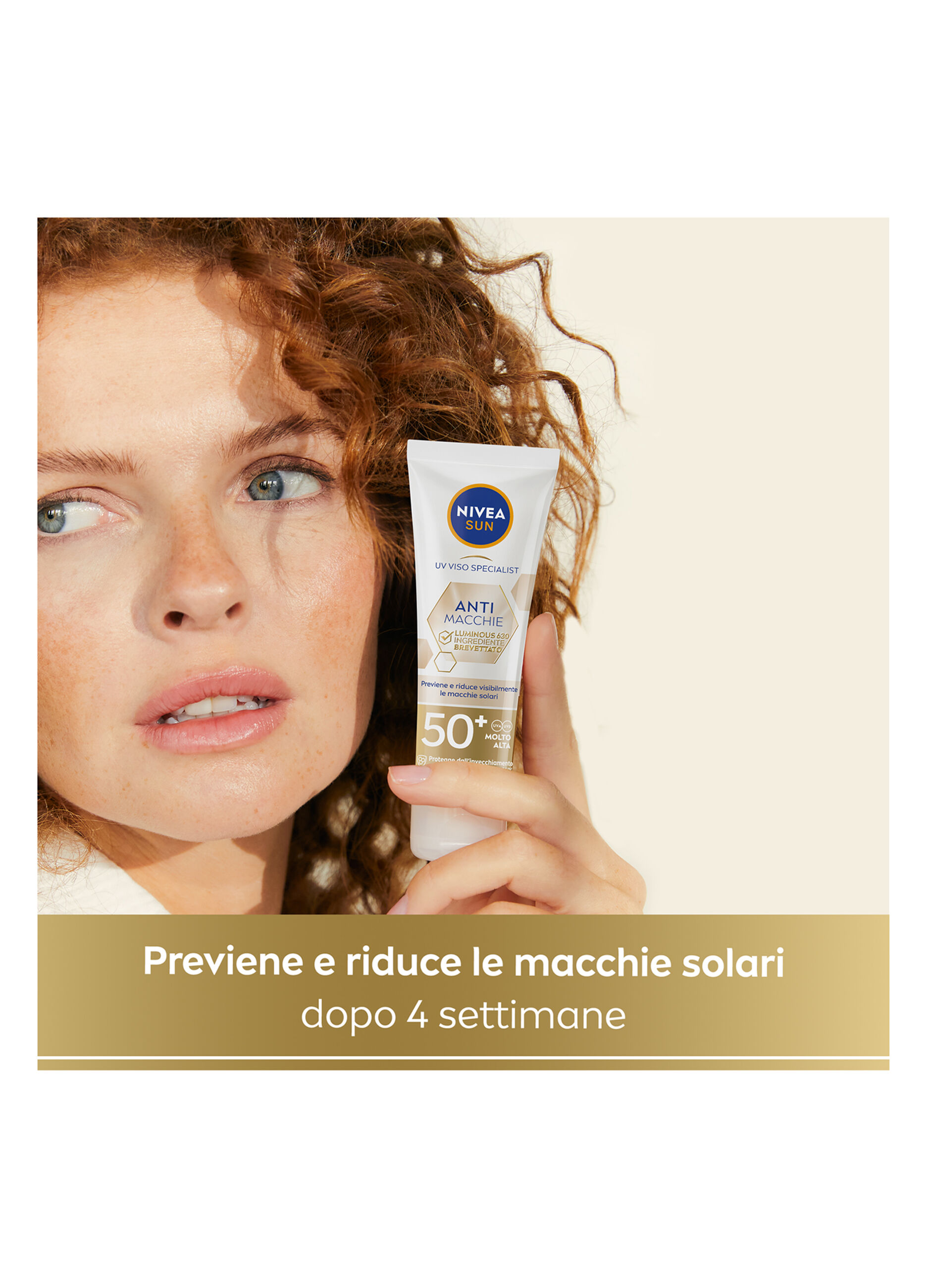 Nivea Sun Crema Viso Solare Anti-Macchie Luminous630 FP50+ 40 ml, Crema solare viso 50+ anti-macchie_2