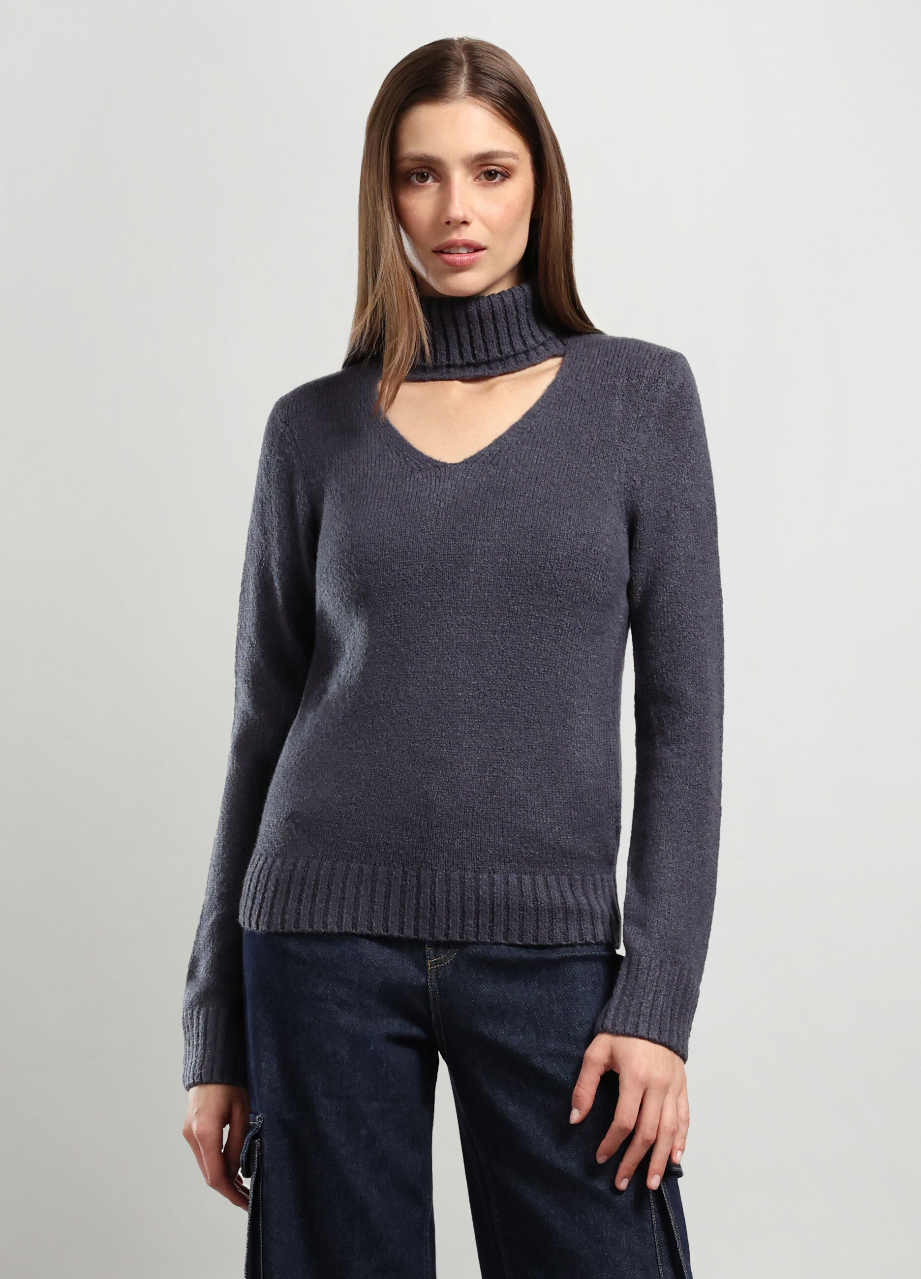 Tricot con cut out donna_0