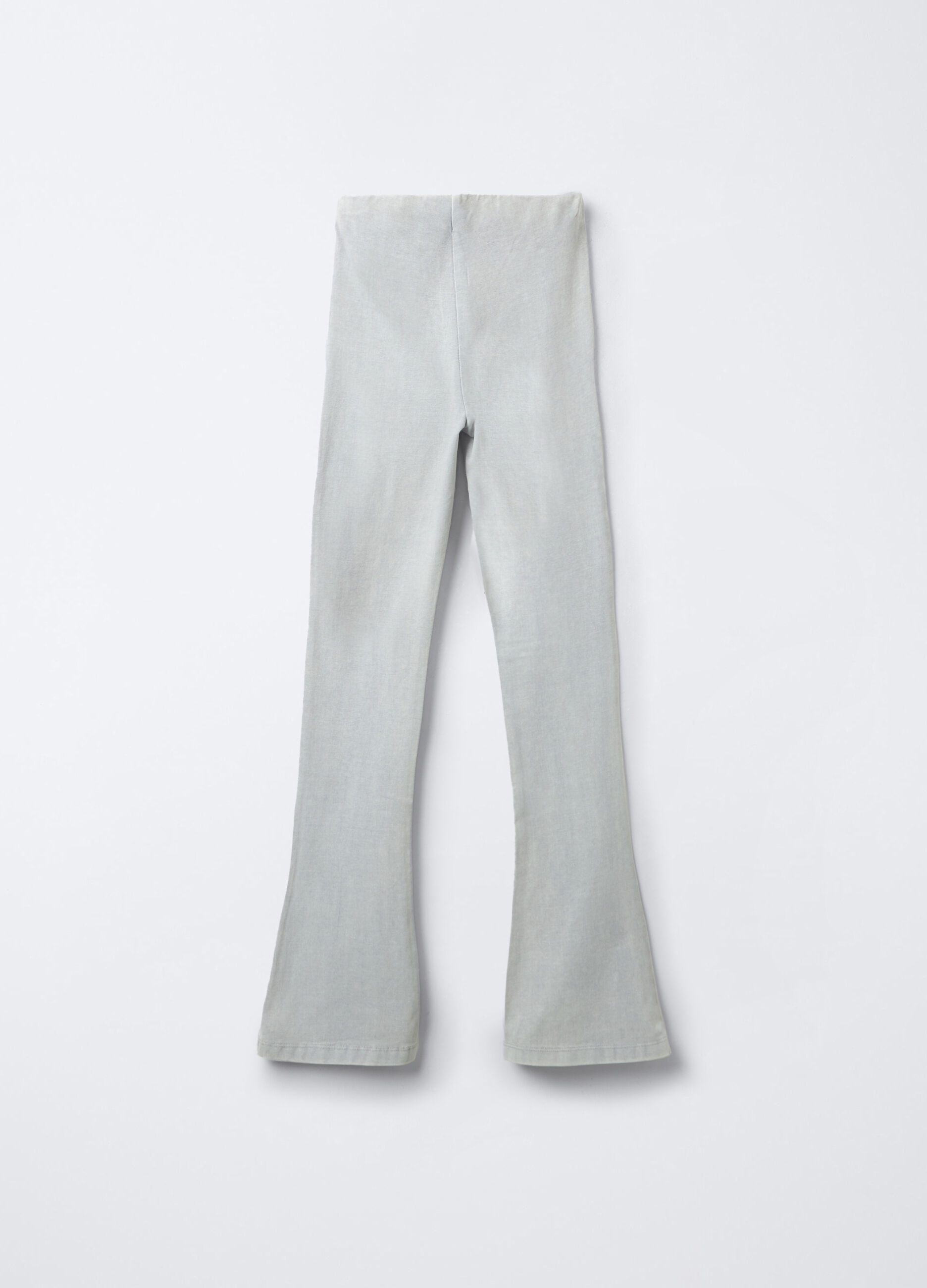 Leggings in jersey di cotone stretch Flare Fit ragazza_1