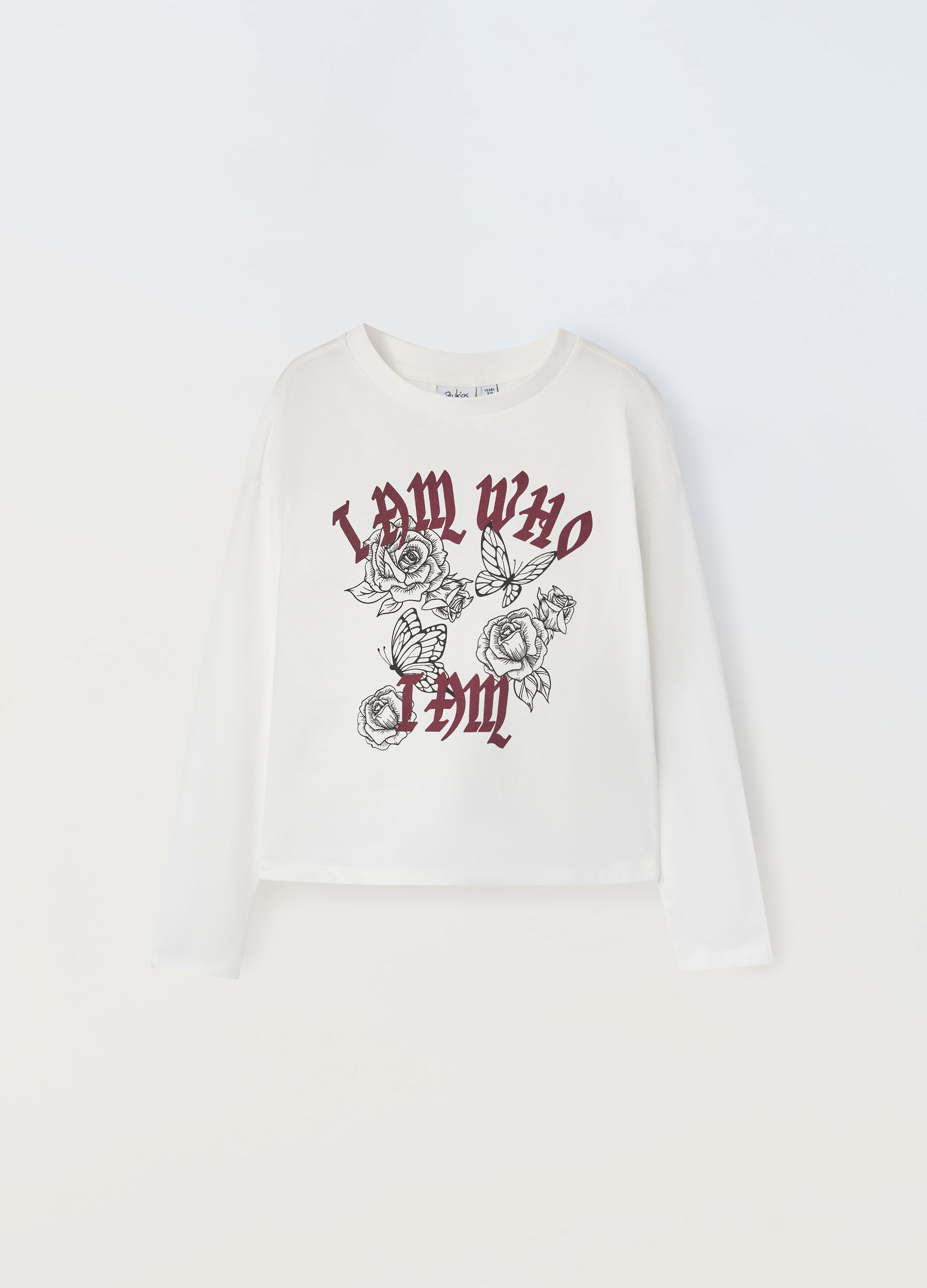 T-shirt in jersey di puro cotone ragazza_0
